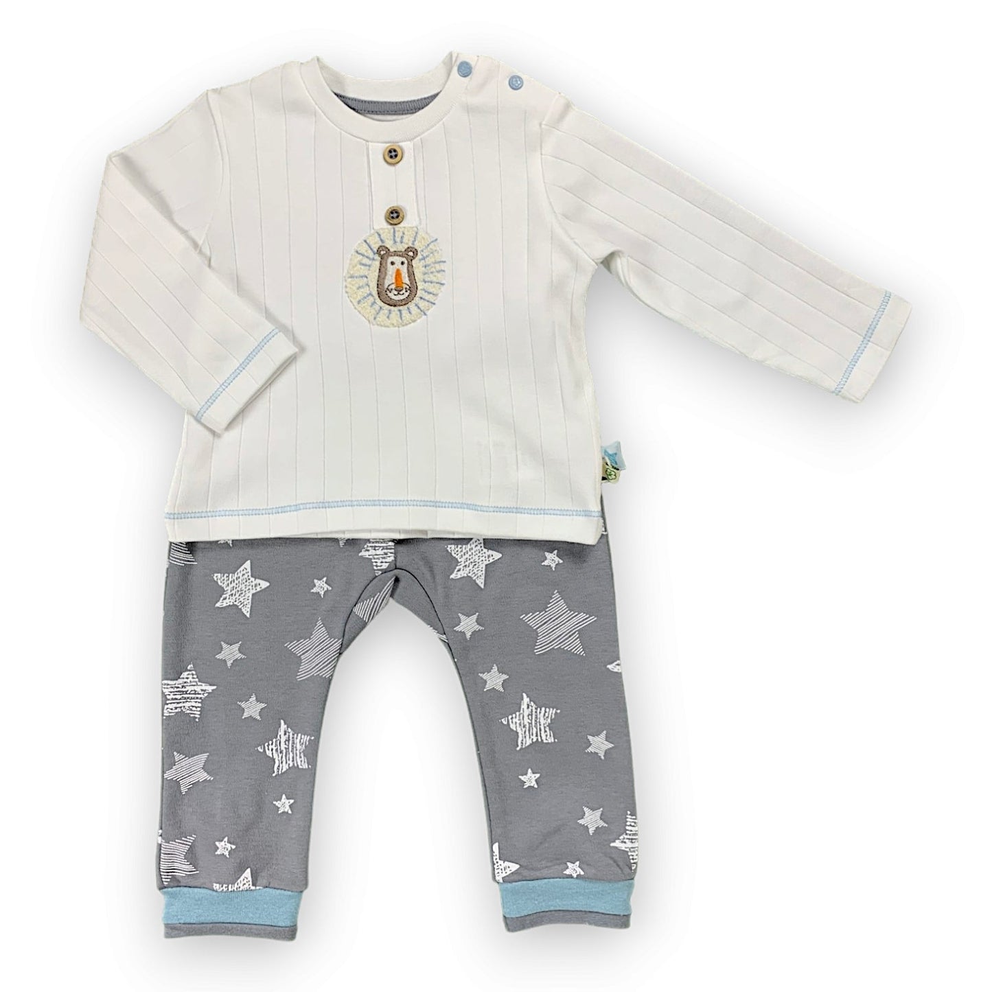 BO251 Organic Cotton Brave Lion Pyjama Set 2pcs