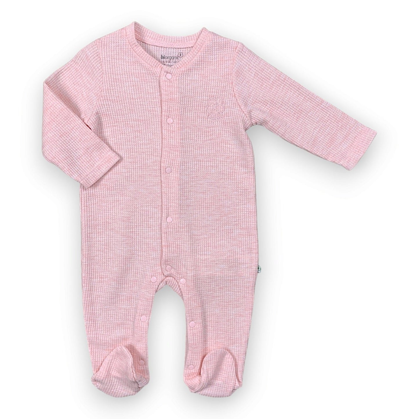 BO261 Organic Cotton Square Pattern Pink Jumpsuit