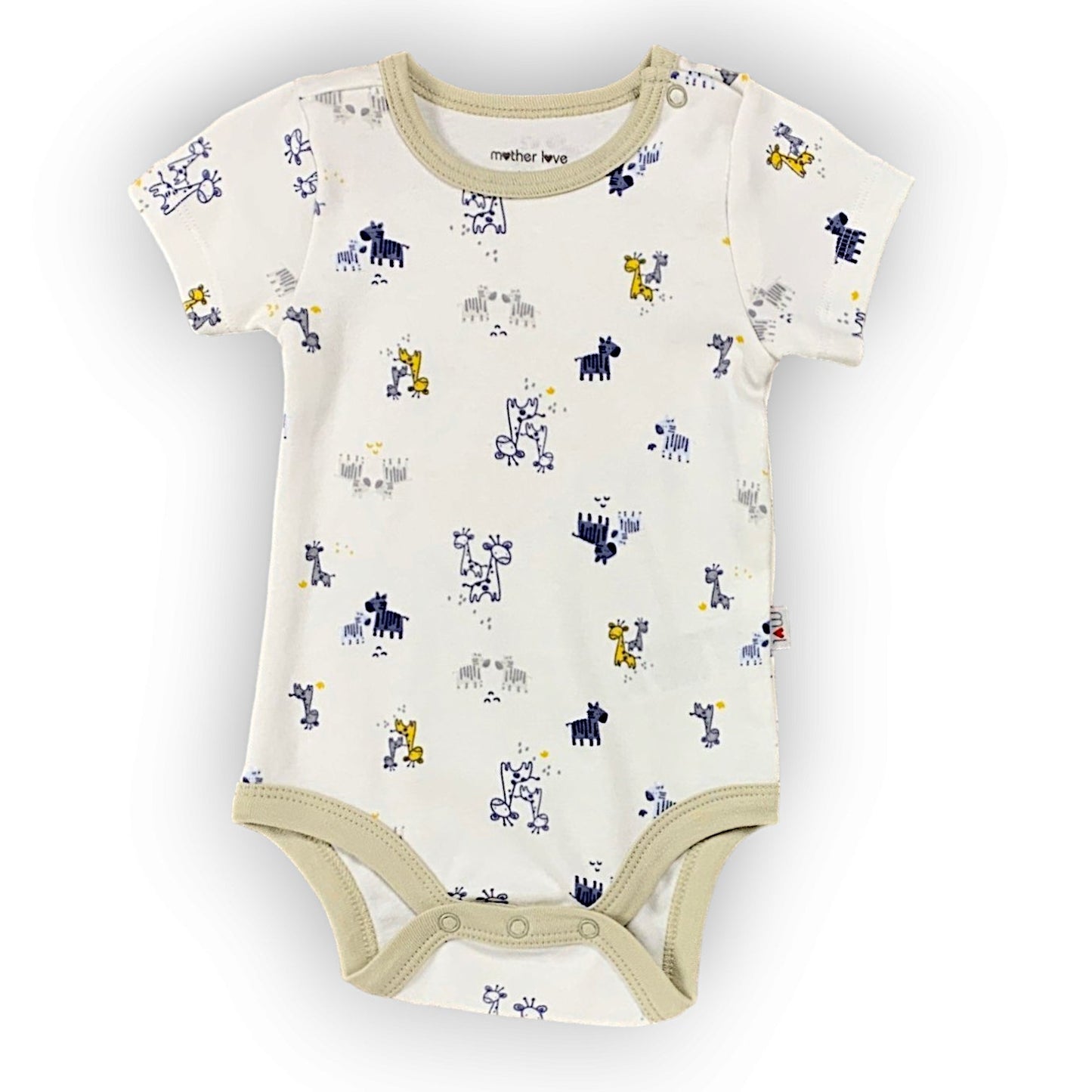 ML326 Organic Cotton Giraffes and Zebras Body