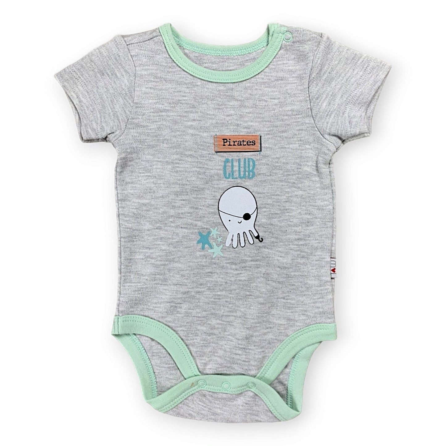 Organic Cotton Pirates Club Cyan Body