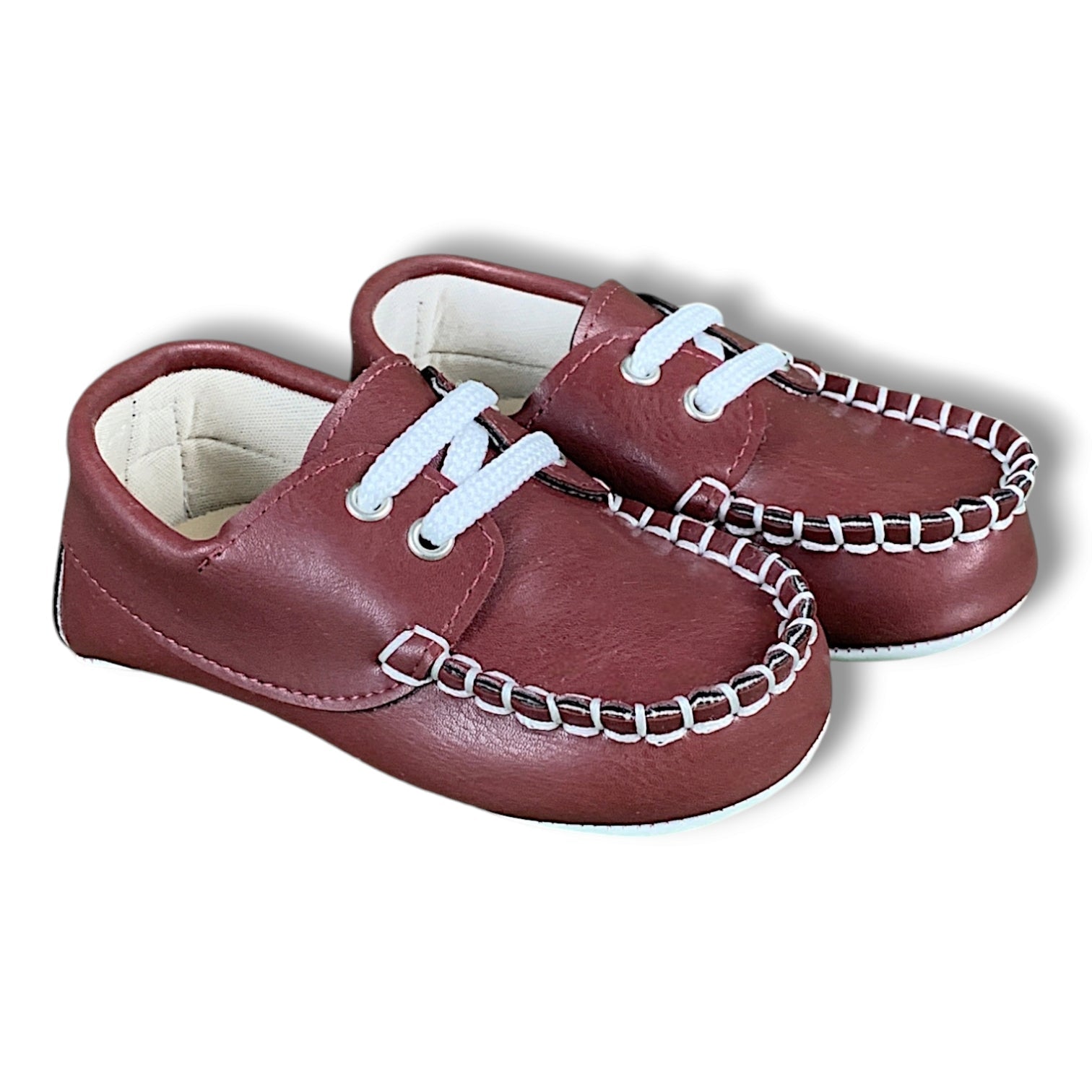 Burgundy Formal Baby Shoes - Main Image