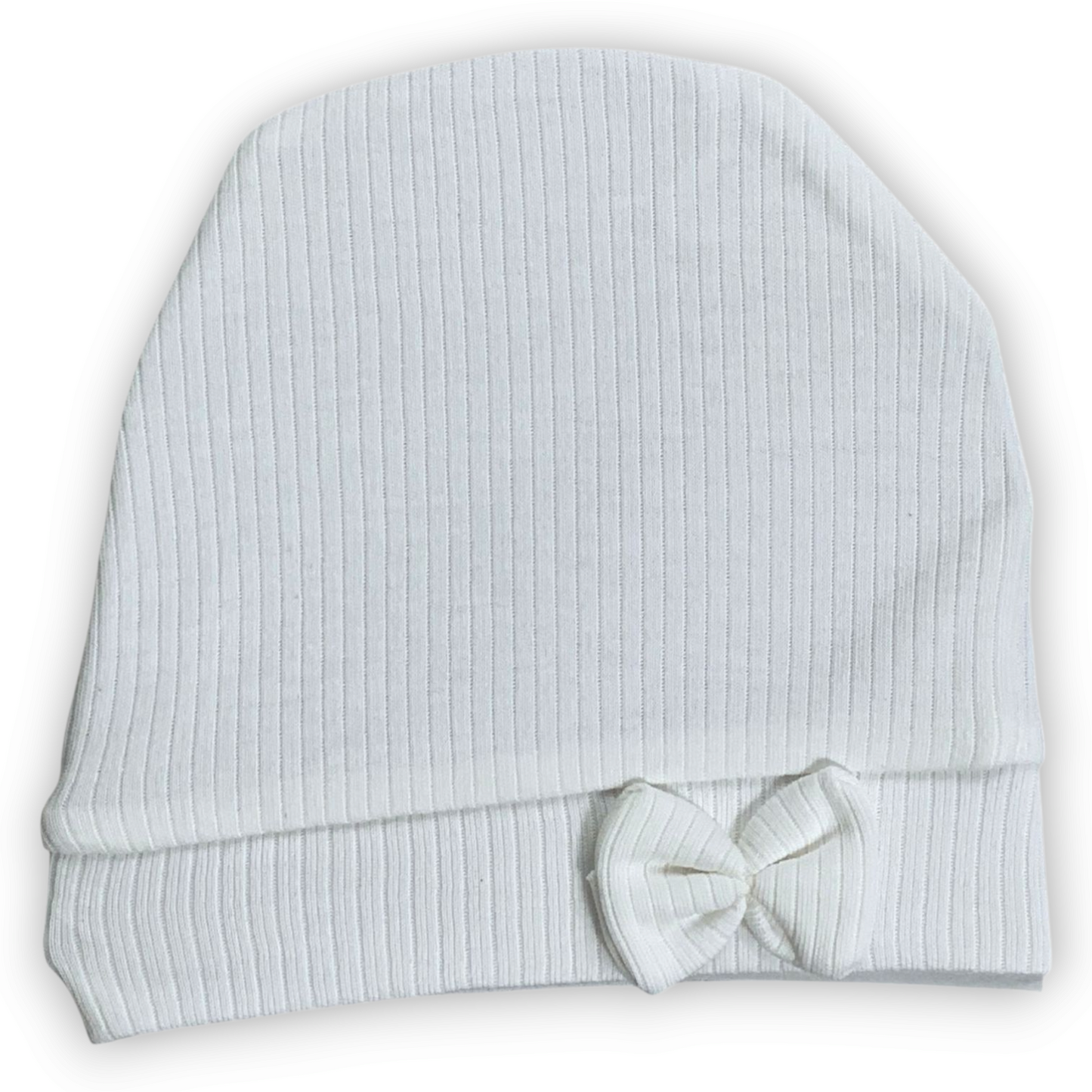Baby White Bow Beanie