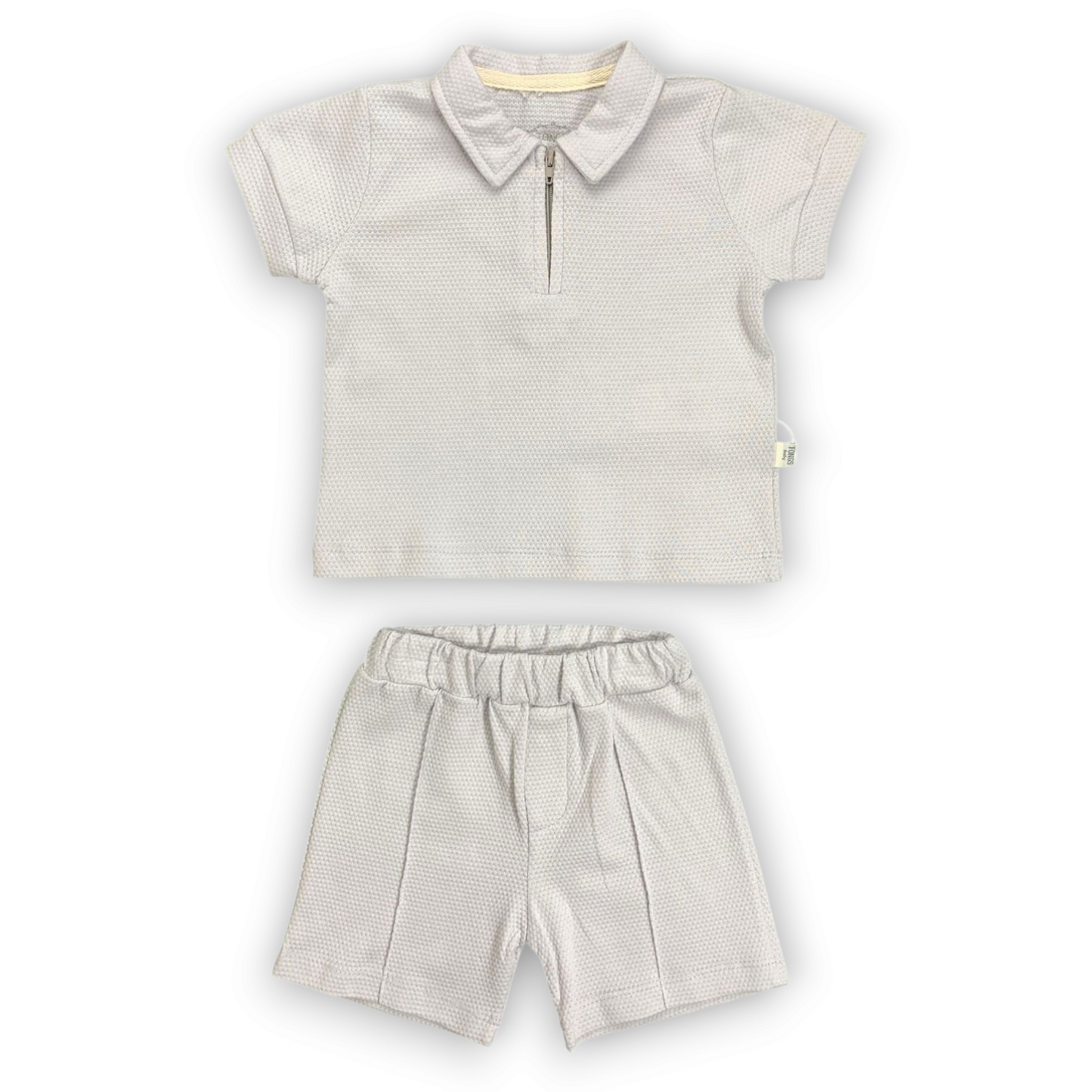 Grey Set with Standing Collar