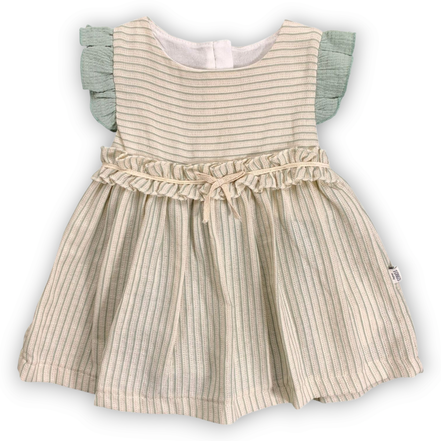 Stripped Green Bodysuit Dress
