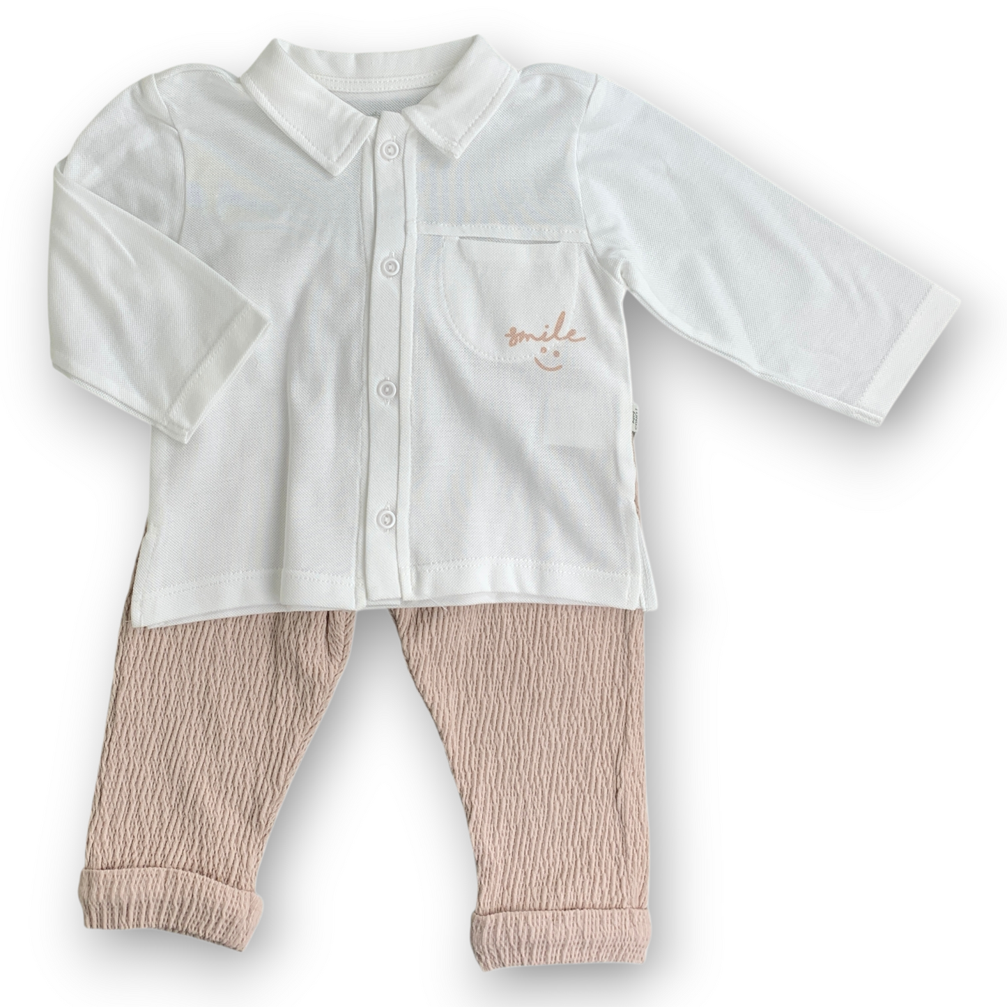 TO3131 Light Brown and White Smile Set