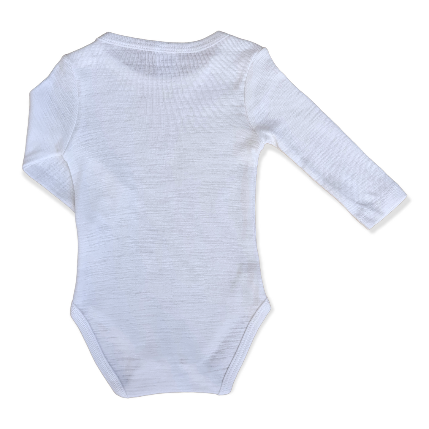 Basic White Unisex Body-Basic, Body, Bodysuit, Boy, catboy, catgirl, catunisex, Creeper, Girl, Long Sleeve, Onesie, Simple, Unisex, White-Fuar Baby-[Too Twee]-[Tootwee]-[baby]-[newborn]-[clothes]-[essentials]-[toys]-[Lebanon]