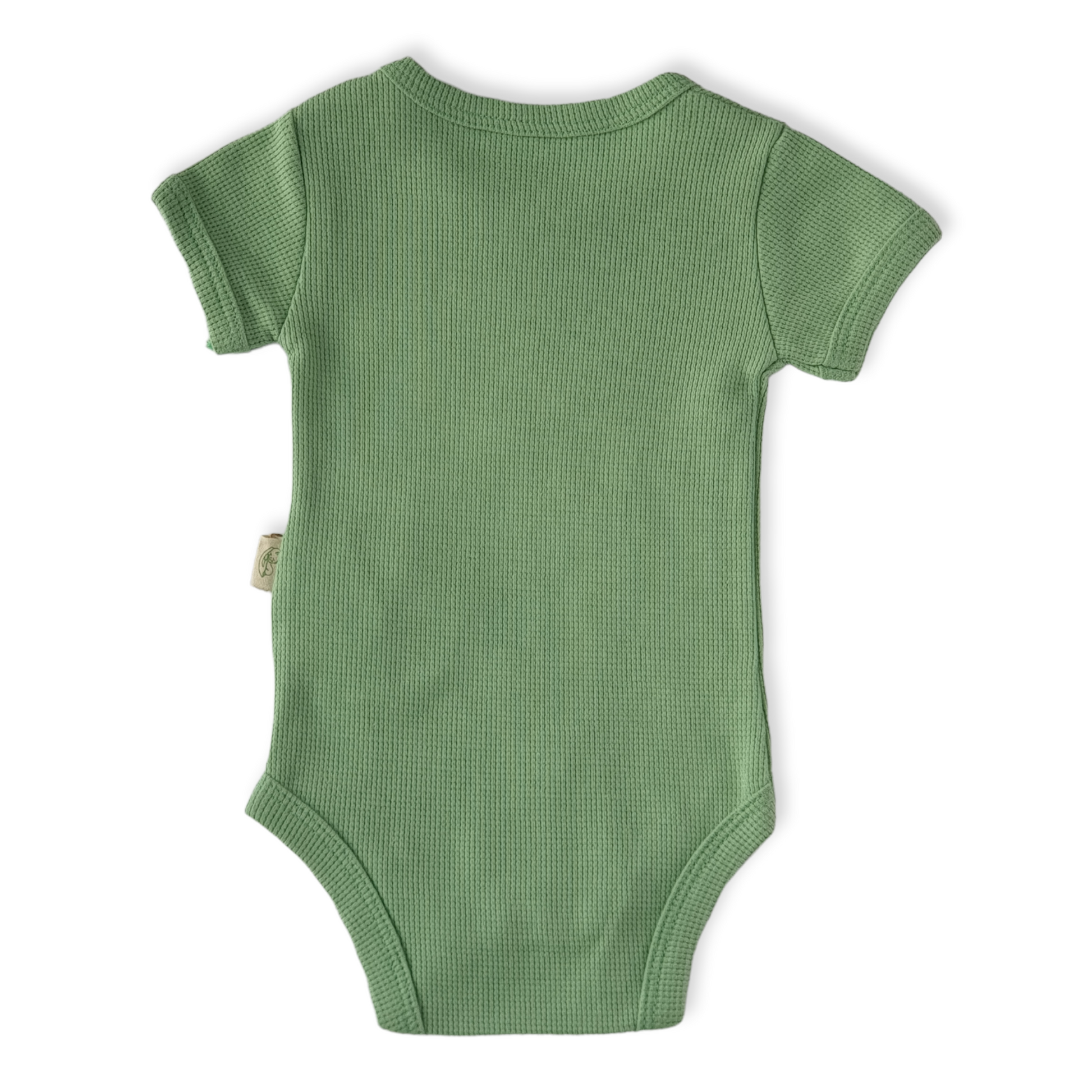 Organic Cotton Green Square Pattern Unisex Body-Basic, Body, Bodysuit, Boy, Brown, catboy, catgirl, catunisex, Creeper, Girl, Green, Onesie, Organic, Short Sleeve, Unisex-BabyCosy-[Too Twee]-[Tootwee]-[baby]-[newborn]-[clothes]-[essentials]-[toys]-[Lebanon]