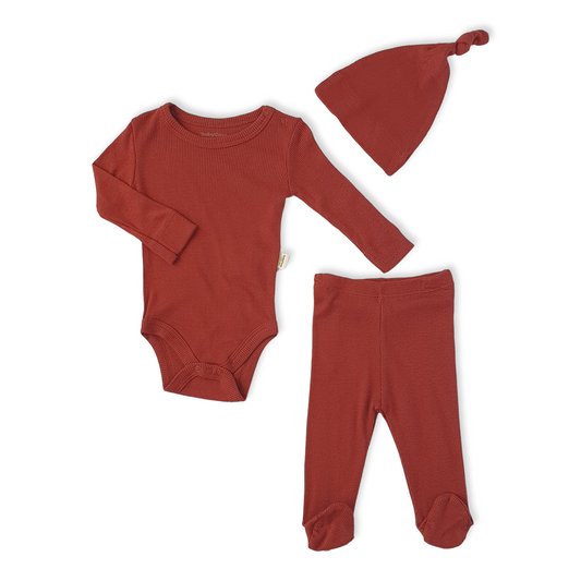 Organic Cotton Burgundy Unisex Basic Body With Pants and Cap-Basic, Body, Bodysuit, Boy, Burgundy, Cap, catboy, catgirl, catset3pcs, catunisex, Creeper, Footed, Girl, Hat, Long Sleeve, Onesie, Organic, Red, Unisex-BabyCosy-[Too Twee]-[Tootwee]-[baby]-[newborn]-[clothes]-[essentials]-[toys]-[Lebanon]