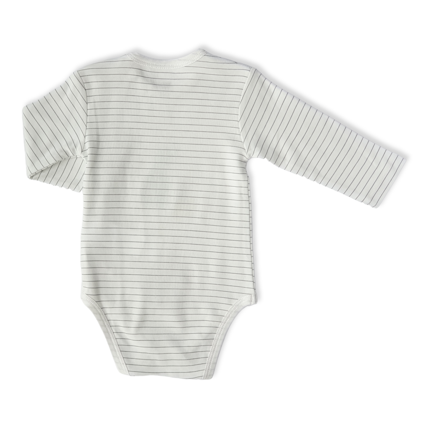 Organic Cotton Pear Unisex Body-Body, Bodysuit, Boy, catboy, catgirl, catunisex, Creeper, Cutest, Girl, Grey, Juice, Long Sleeve, Onesie, Organic, Pear, Stripes, Unisex, White-Biorganic-[Too Twee]-[Tootwee]-[baby]-[newborn]-[clothes]-[essentials]-[toys]-[Lebanon]