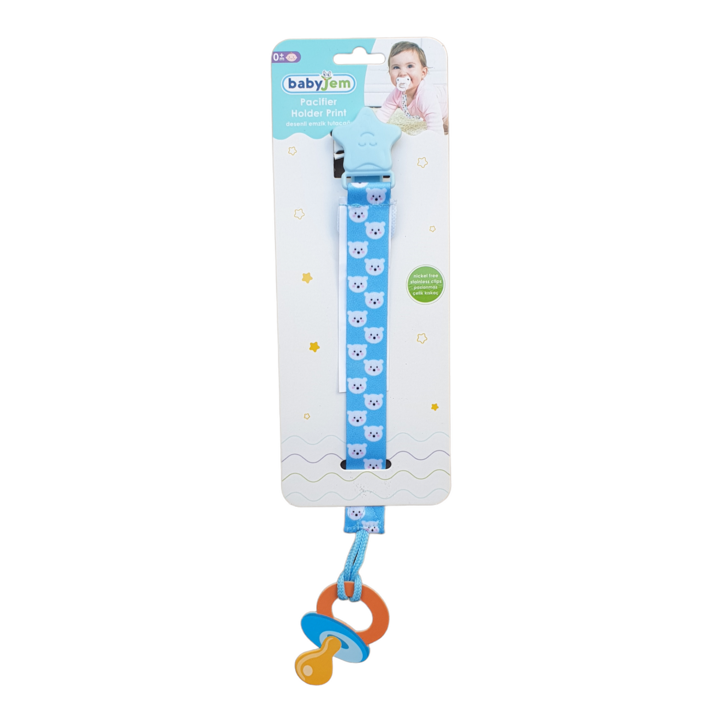 Babyjem - Bear Baby Boy Pacifier Hanger