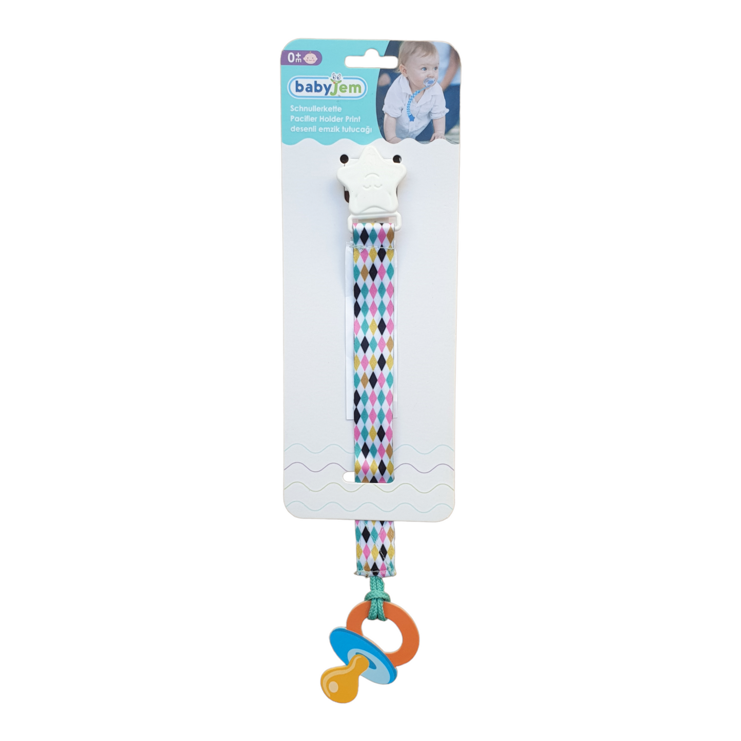 Babyjem - Pattern Unisex Pacifier Hanger