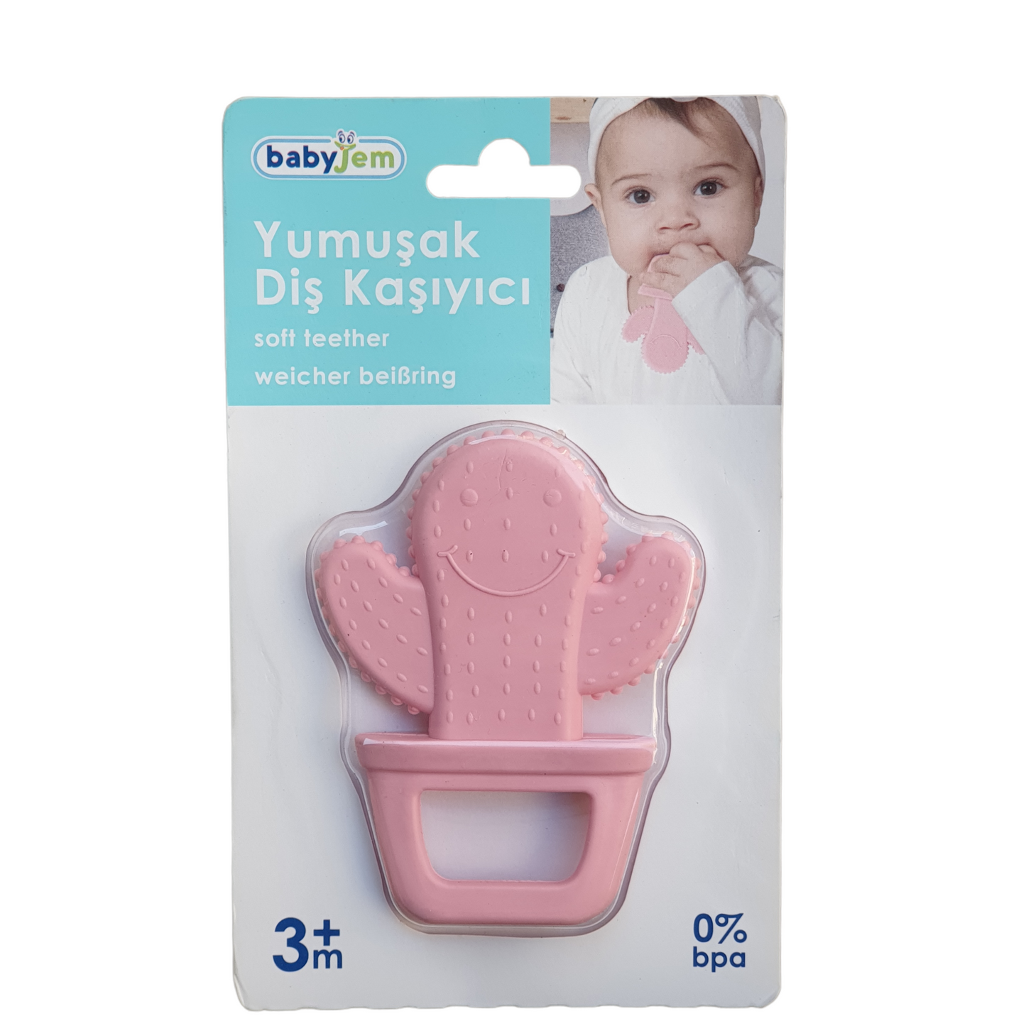 Babyjem - Pink Cactus Teether