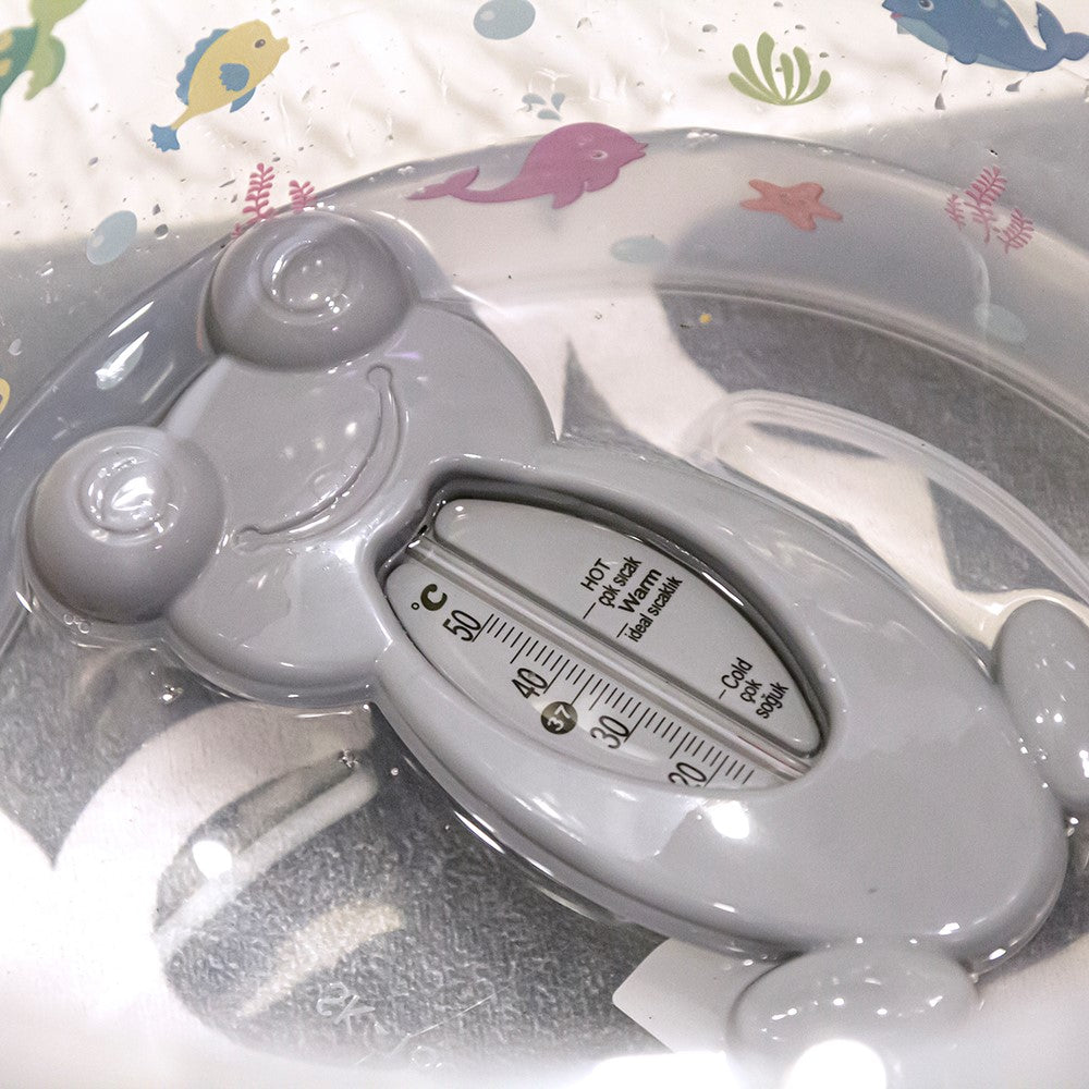 Grey Bath and Room Thermometer-Bath, catbabycare, catbabygear, Cold, Cool, Frog, Grey, Hot, Measure, Room, Thermometer, Warm, Weather-Babyjem-[Too Twee]-[Tootwee]-[baby]-[newborn]-[clothes]-[essentials]-[toys]-[Lebanon]