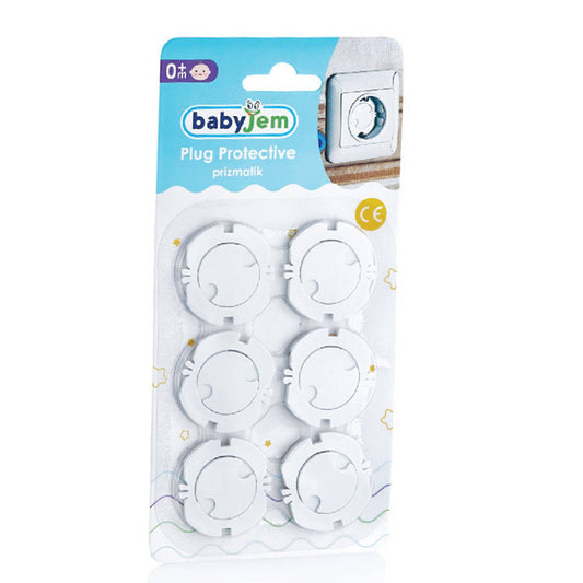 Socket Protection (6pcs)-catsafety, Electric, Electrical, Lock, Plug, Protect, Safe, Safety, Socket, Wall-Babyjem-[Too Twee]-[Tootwee]-[baby]-[newborn]-[clothes]-[essentials]-[toys]-[Lebanon]