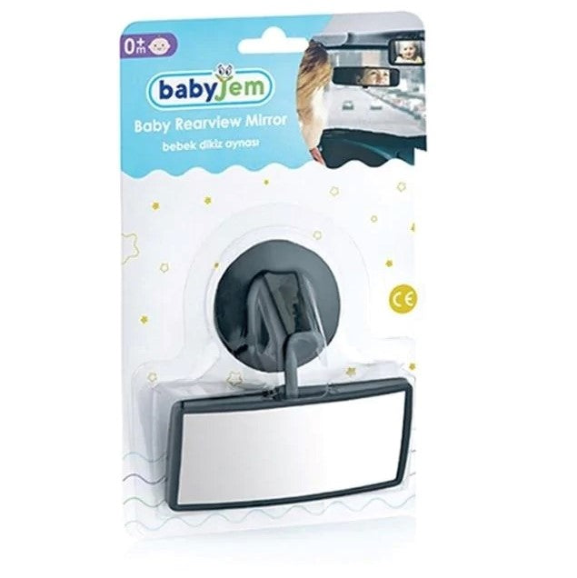 Rearview Mirror-Back, Black, Car, catbabycare, Mirror, Rear, View-Babyjem-[Too Twee]-[Tootwee]-[baby]-[newborn]-[clothes]-[essentials]-[toys]-[Lebanon]