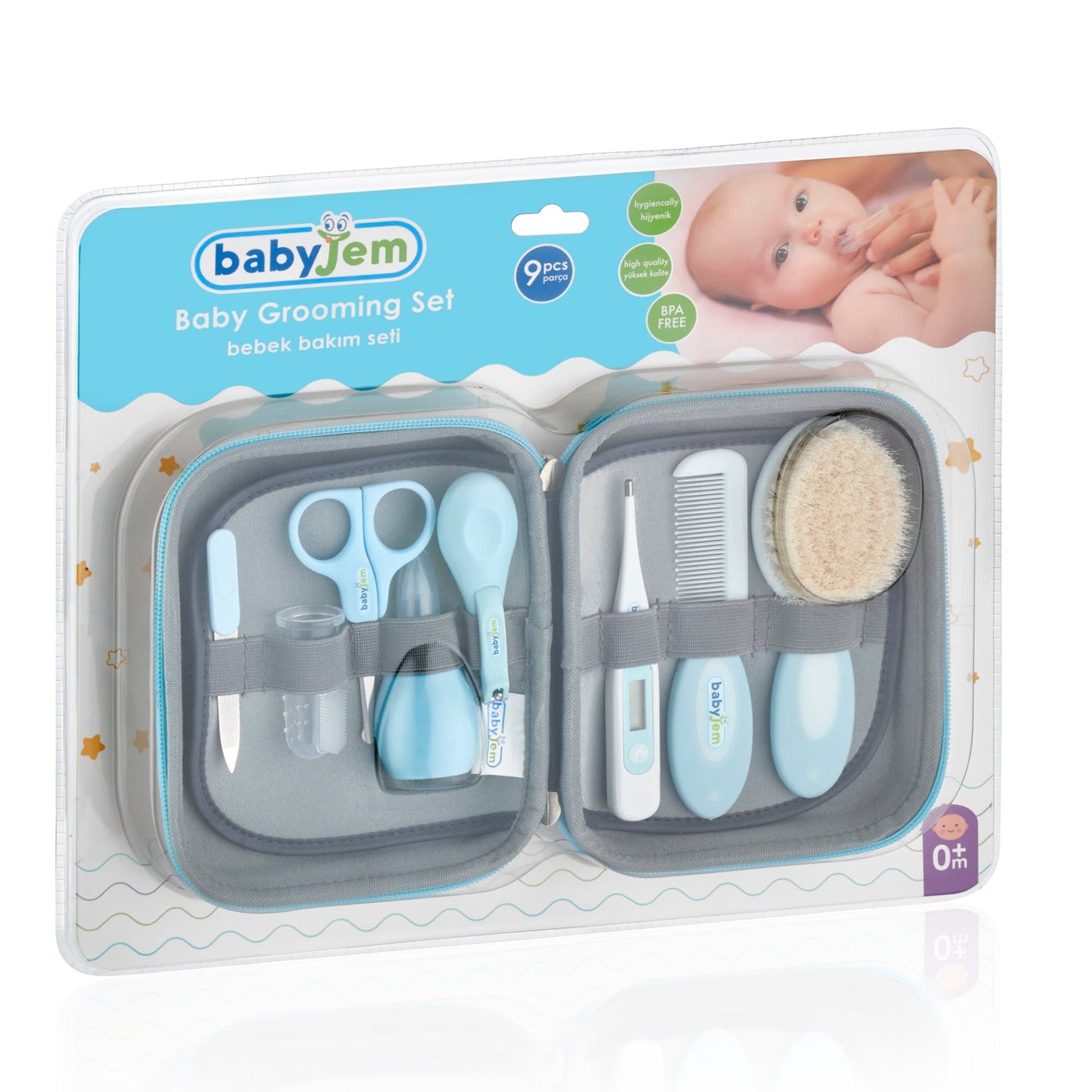 Blue Baby Grooming Set 9pcs