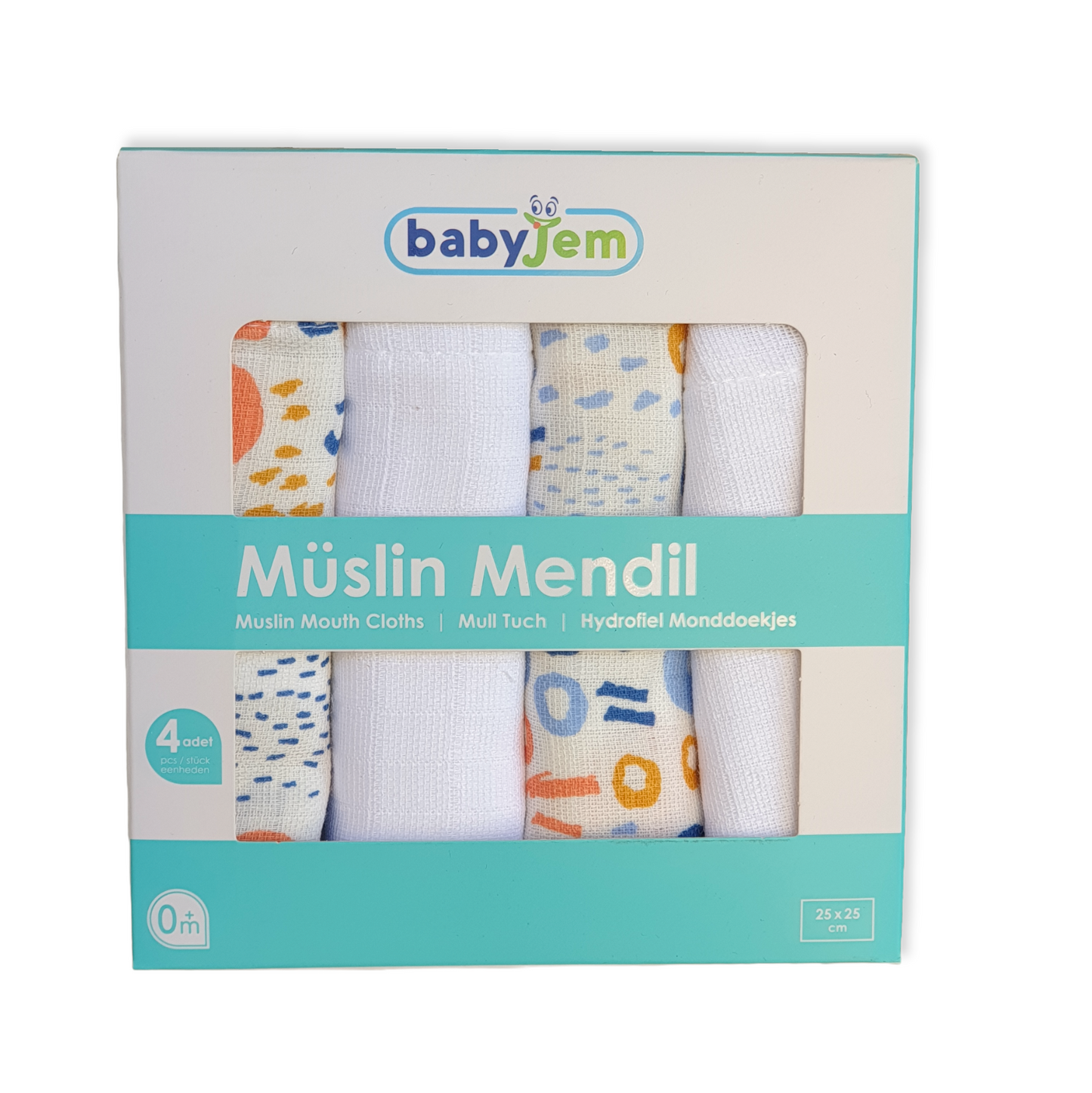 Muslin Mouth Cloths (4pcs)