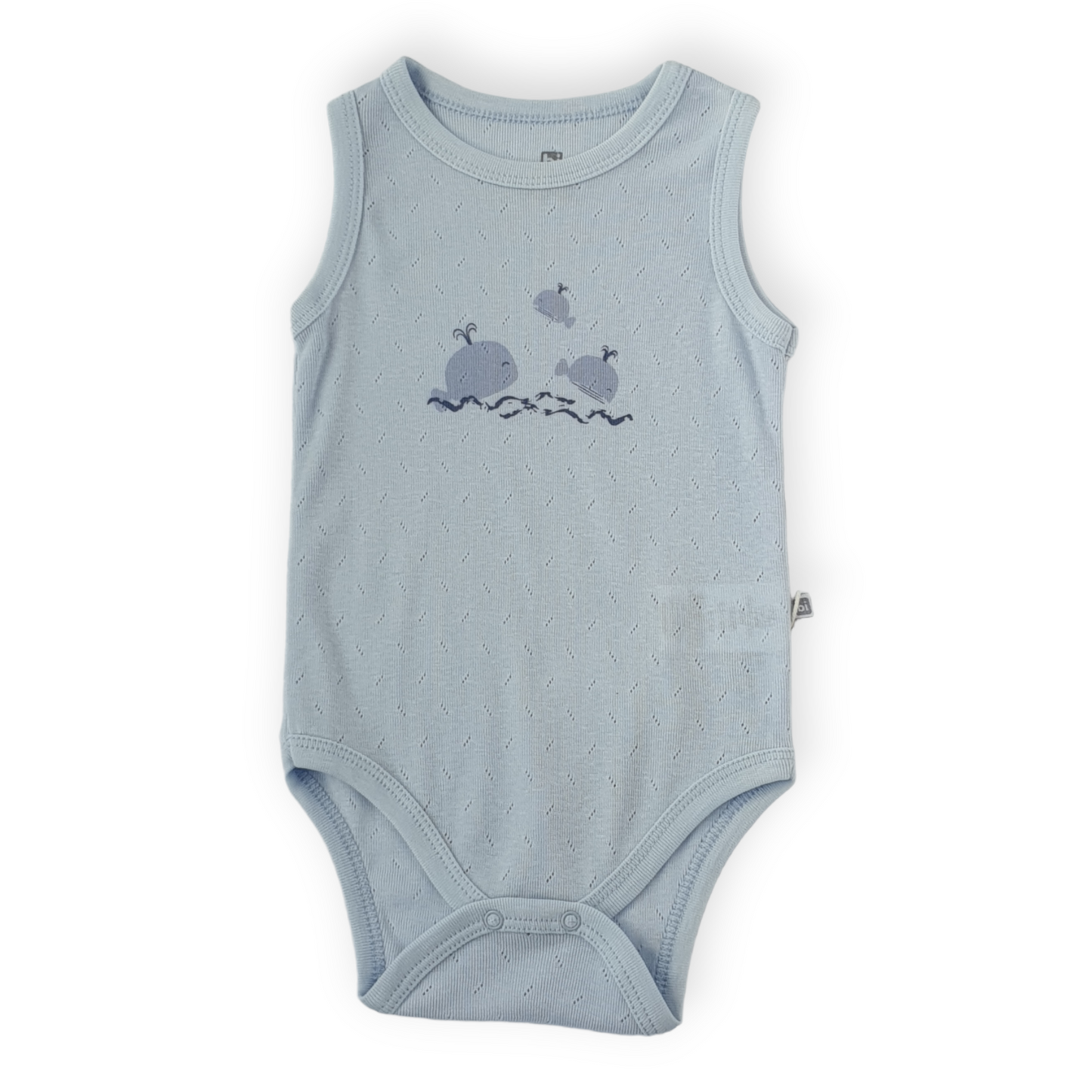 Basic Blue Sleeveless Body with Whales