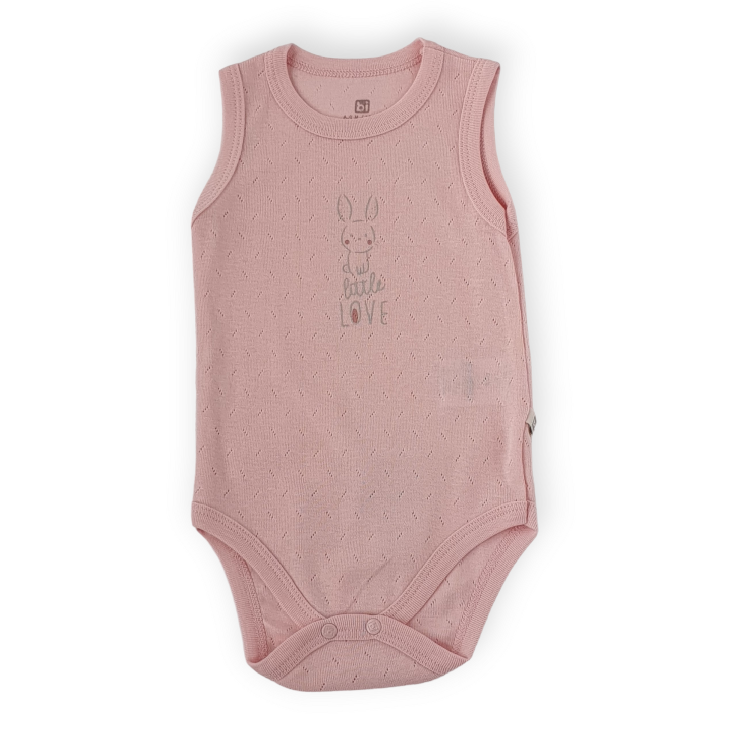 Basic Pink Sleeveless Body with Bunny Love
