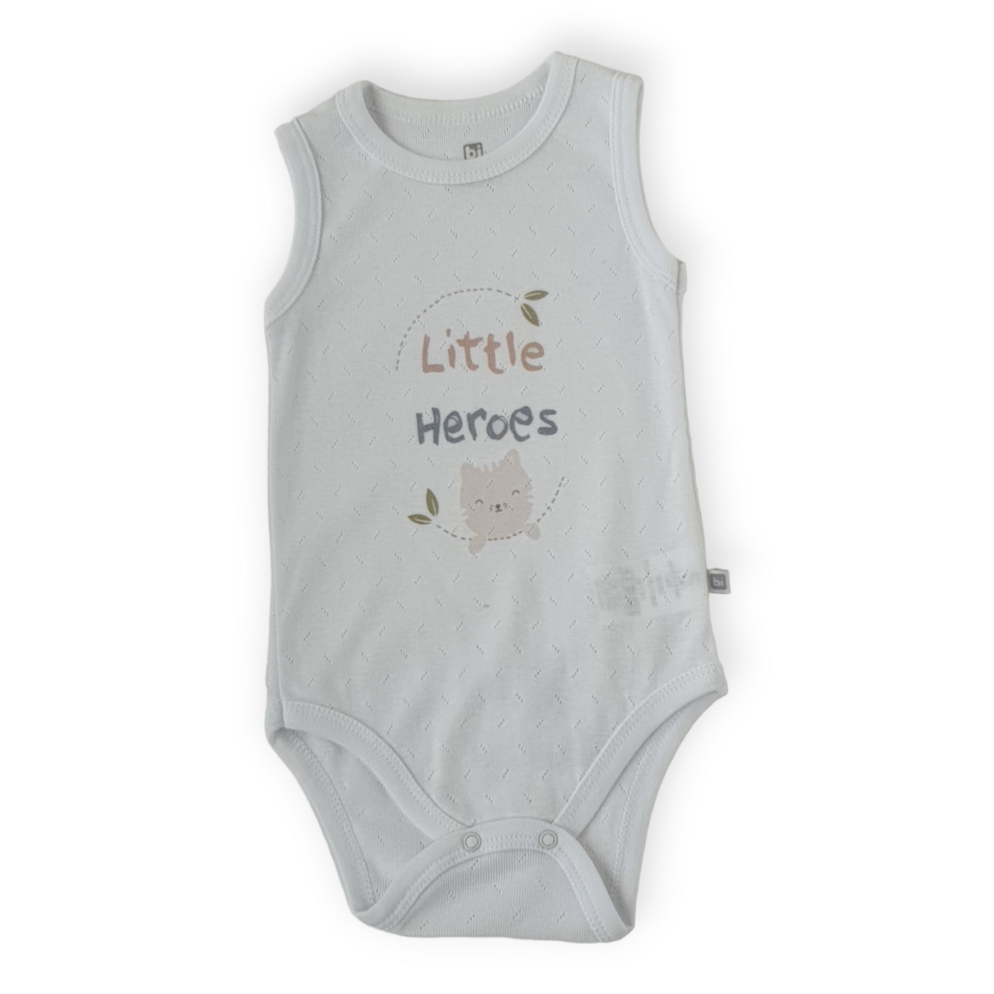 Basic Little Heroes White Sleeveless Body