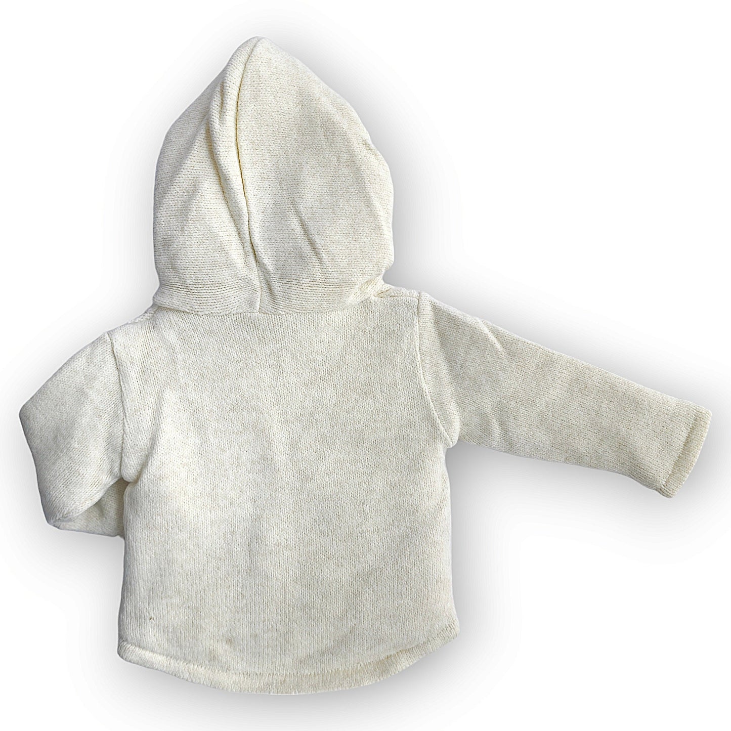 Beige Wellsoft Tricot Jacket with Hoodie