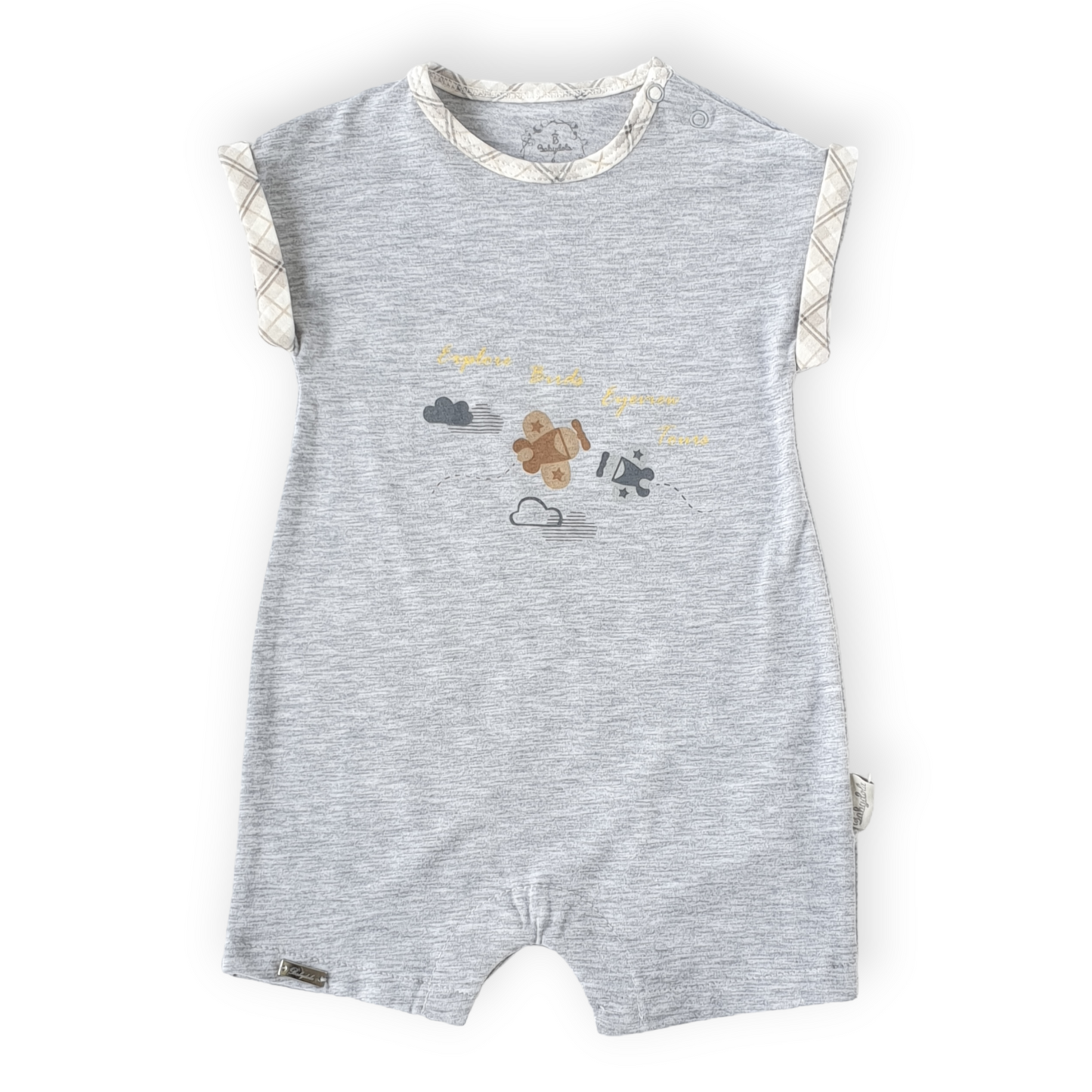 Bird's Eyeview Grey Baby Romper
