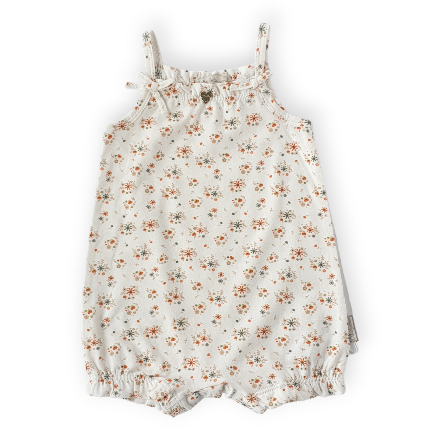 Flower Pattern Baby Girl Romper