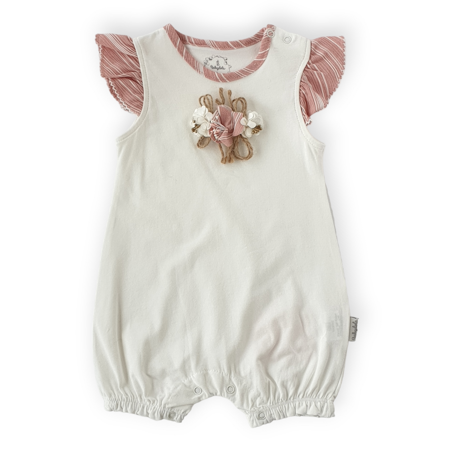 Puffy Rose Baby Girl Pink Romper