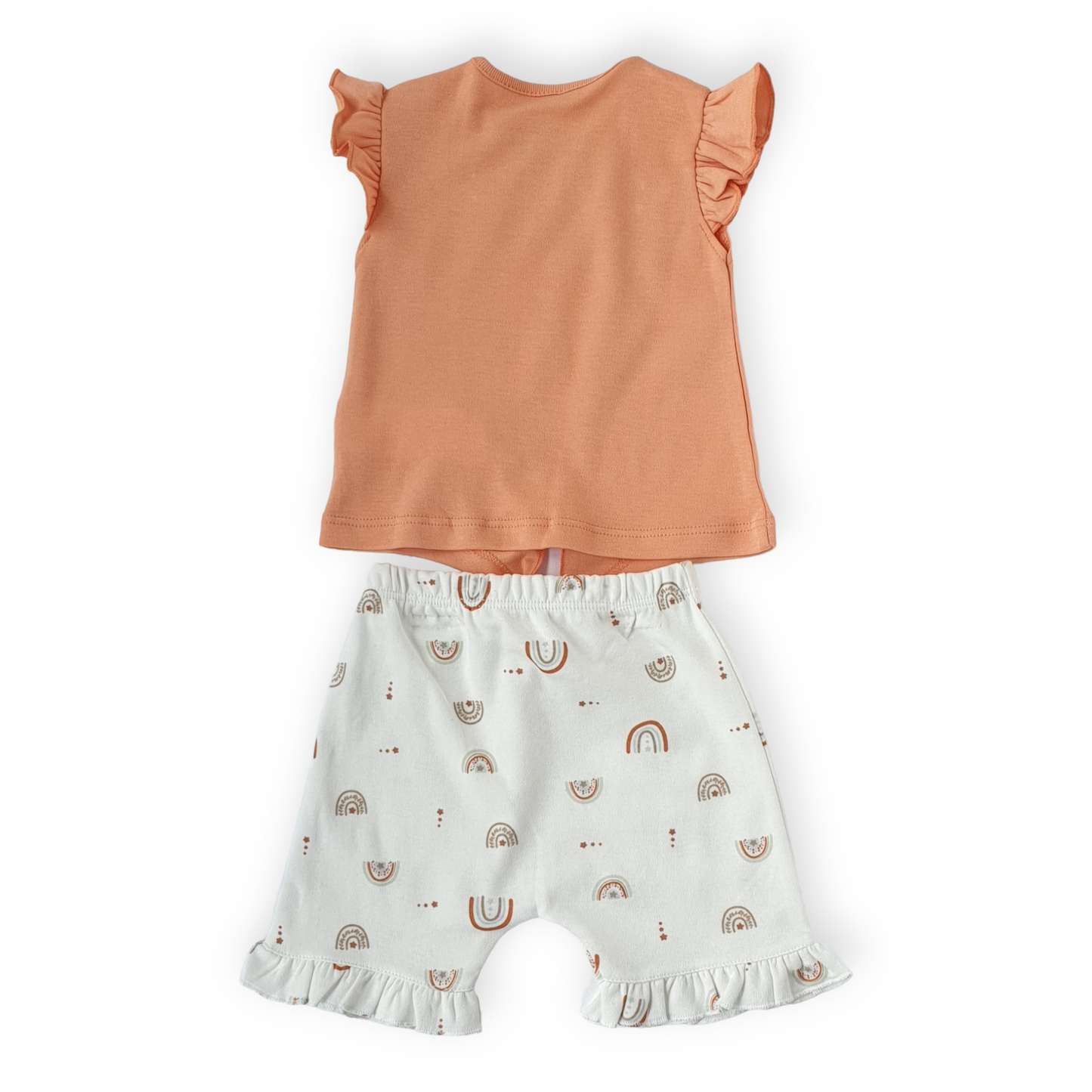 Organic Cotton Rainbow Baby Girl Set
