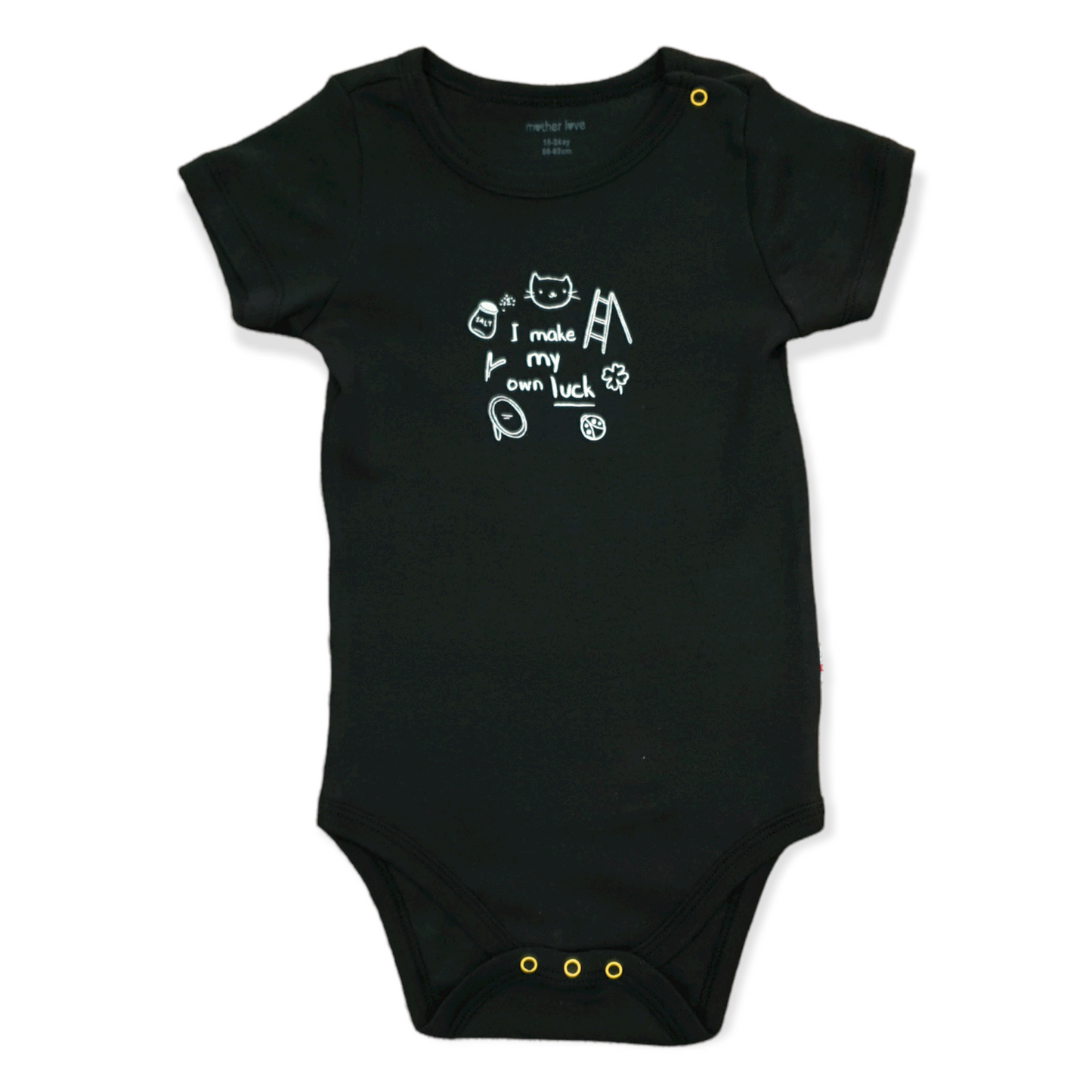 Mother Love - Short Sleeve Baby Boy Luck Body