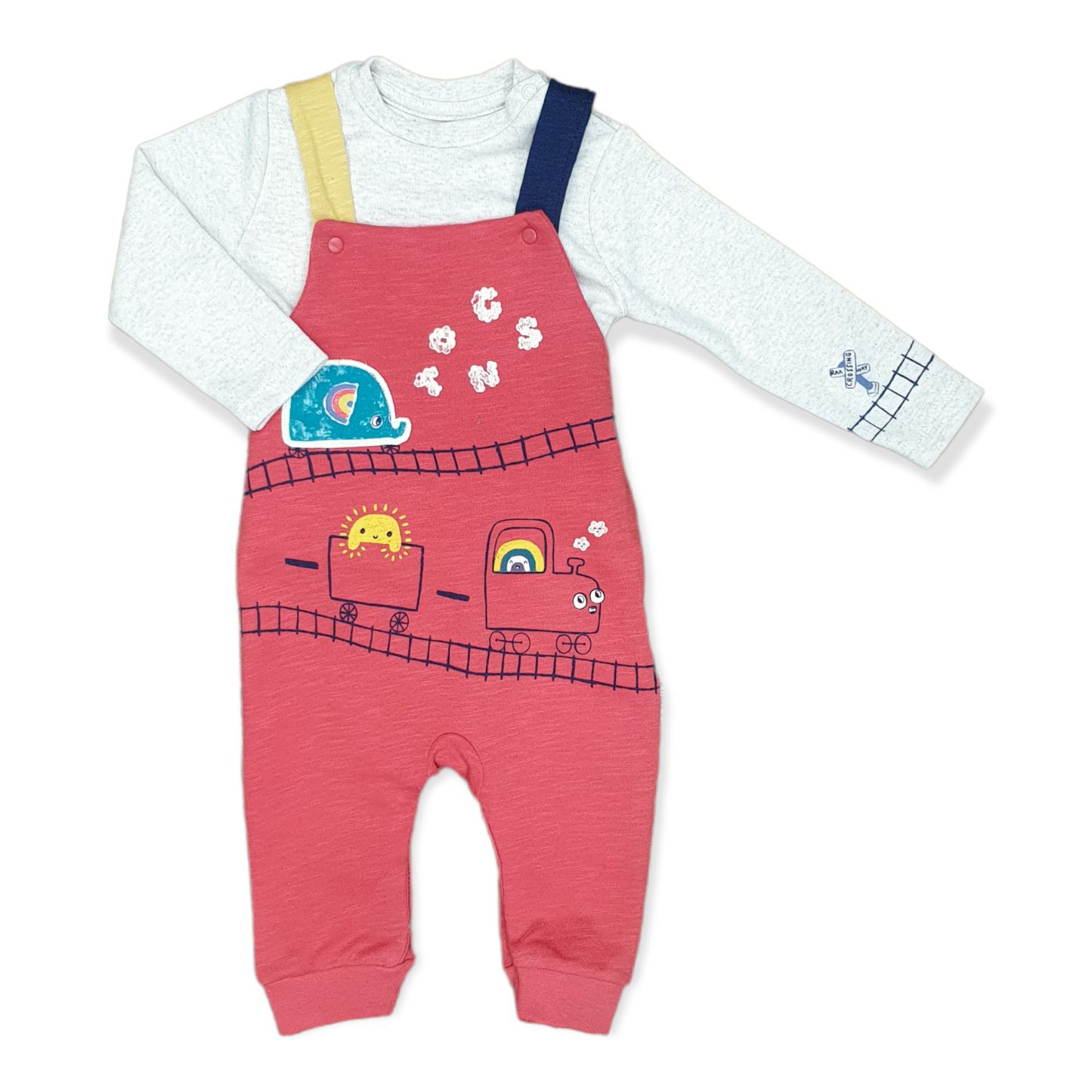Tongs - Long Sleeve Train Rail Unisex Overall Set
