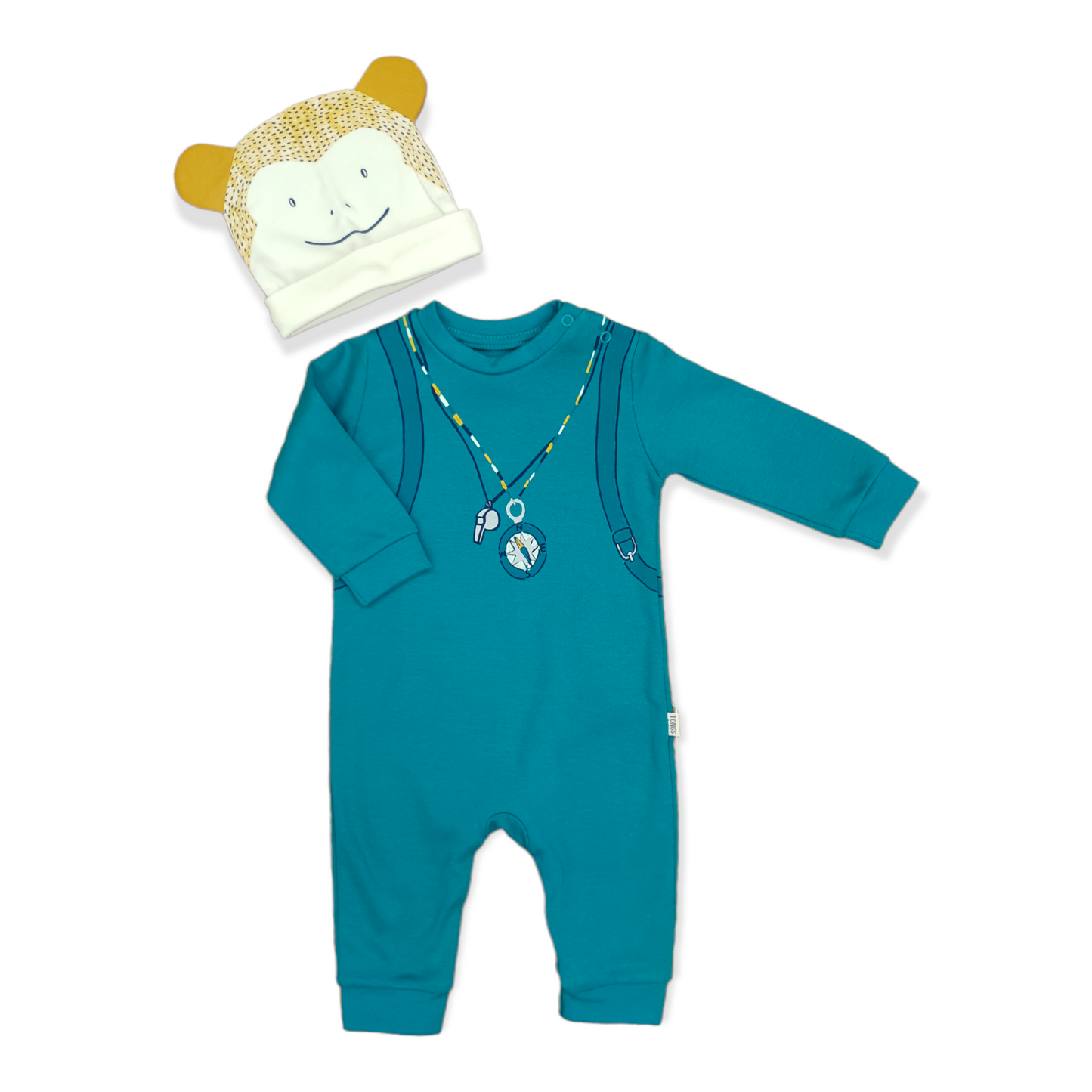Tongs - Long Sleeve Explorer Unisex Jumpsuit with Cap