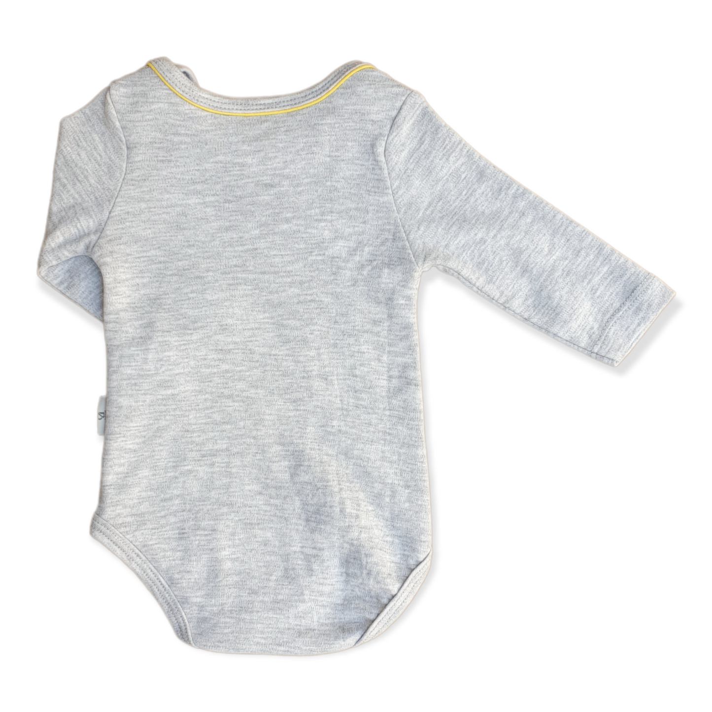 Organic Cotton Grey Basic Unisex Body-Basic, Body, Bodysuit, Boy, catboy, catgirl, catunisex, Creeper, Girl, Grey, Long Sleeve, Onesie, Organic, Unisex-Babydola-[Too Twee]-[Tootwee]-[baby]-[newborn]-[clothes]-[essentials]-[toys]-[Lebanon]