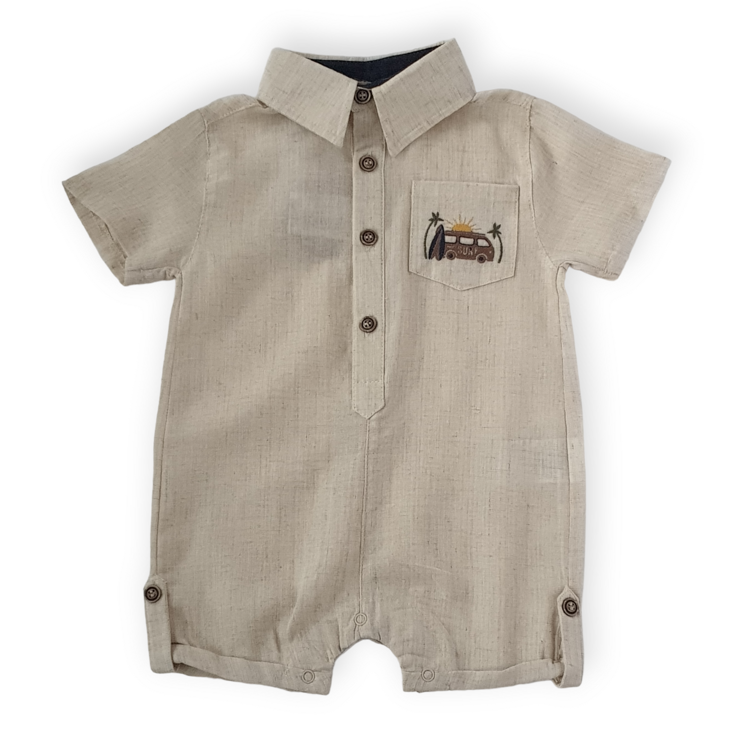 Beige Surfing Romper