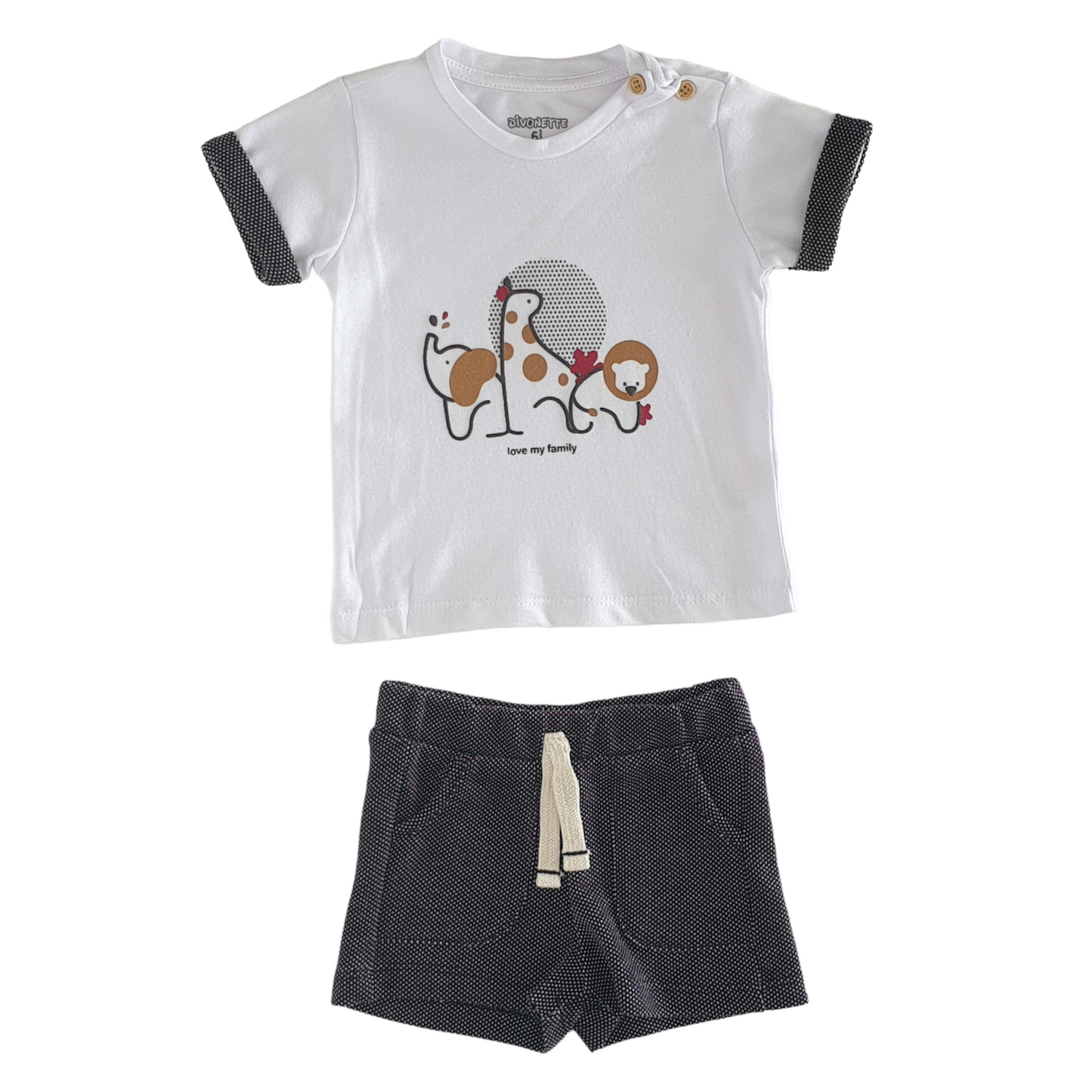 Dino Family Love Black Set