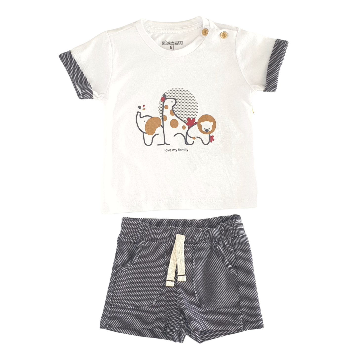 Dino Family Love Navy Set