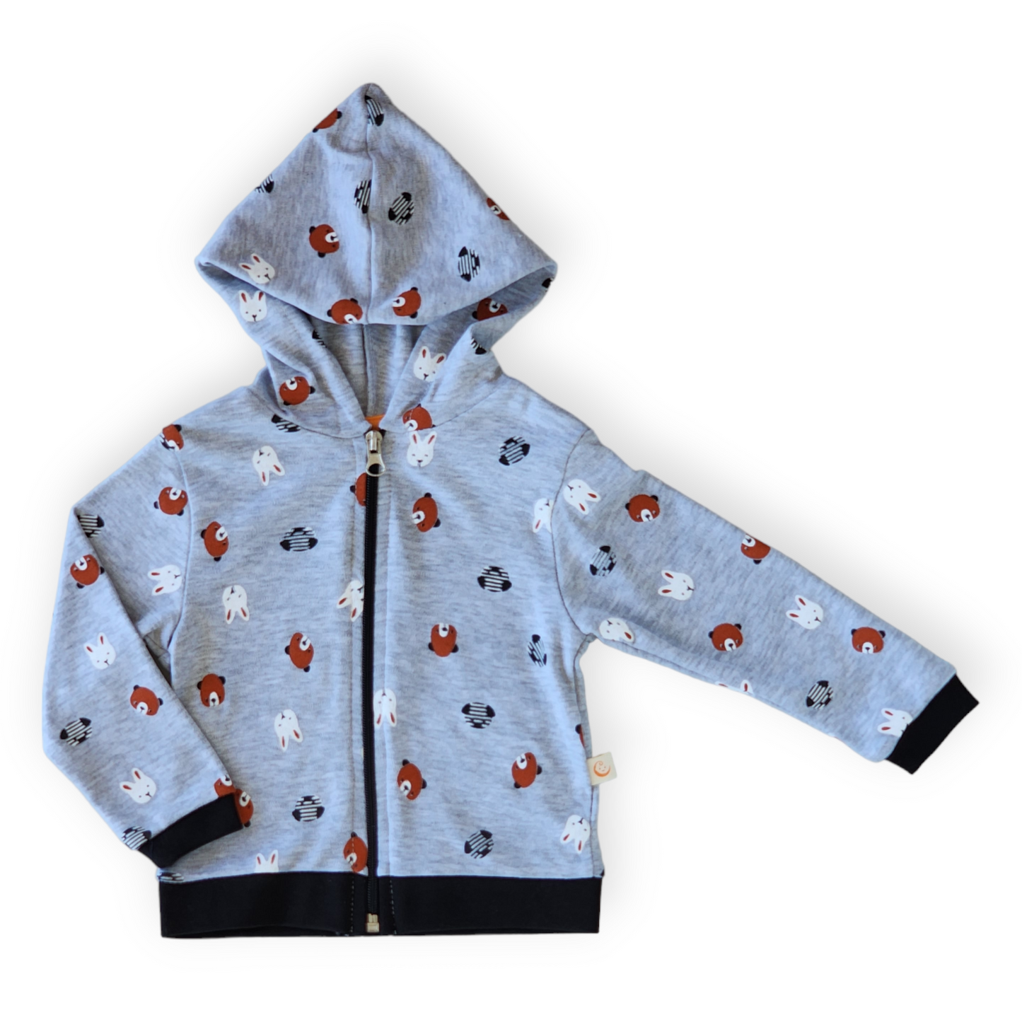Animal Faces Jacket with Hoodie