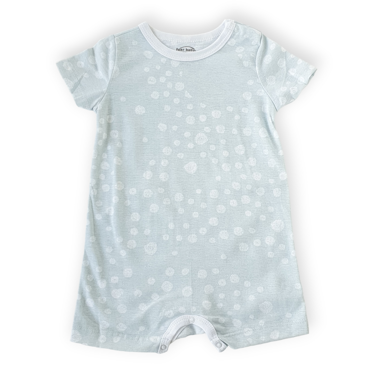 Light Blue Unisex Romper with Bubbles