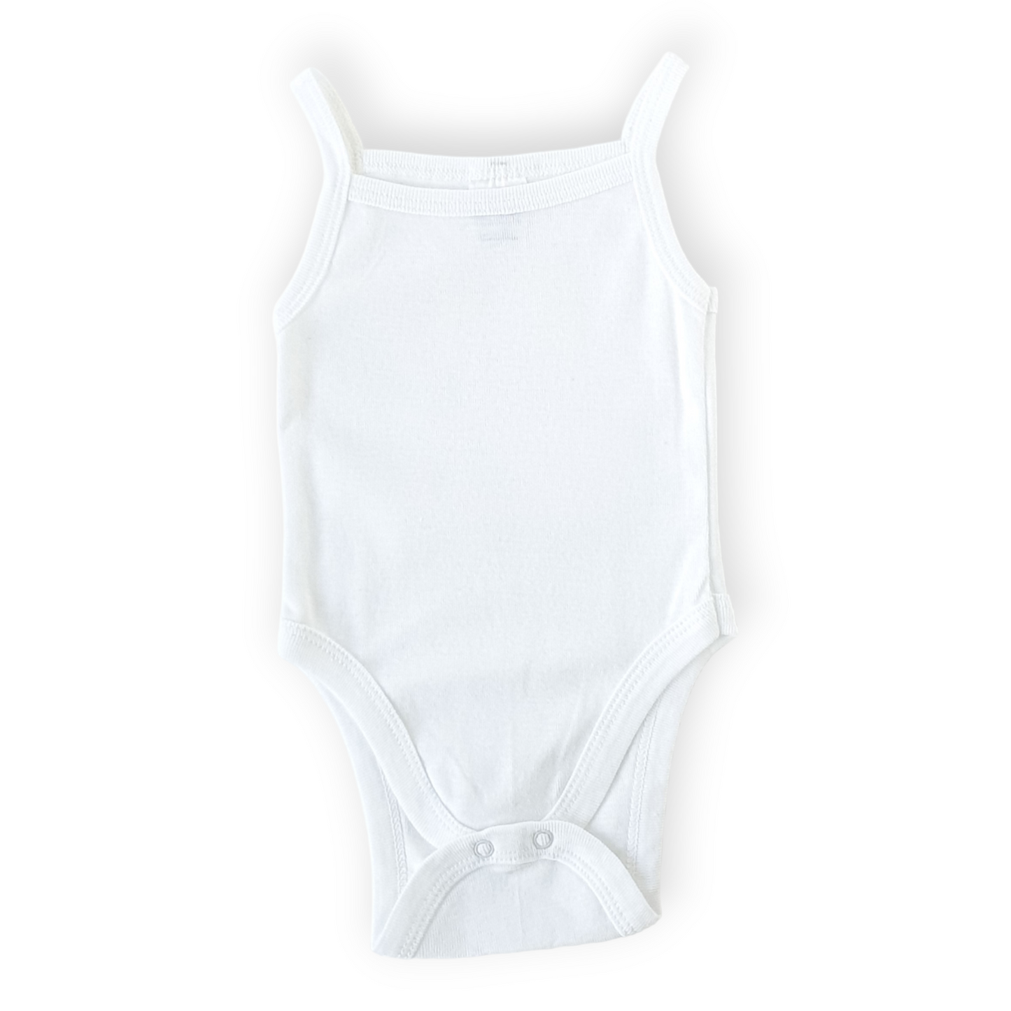 Basic White Baby Girl Body with Straps