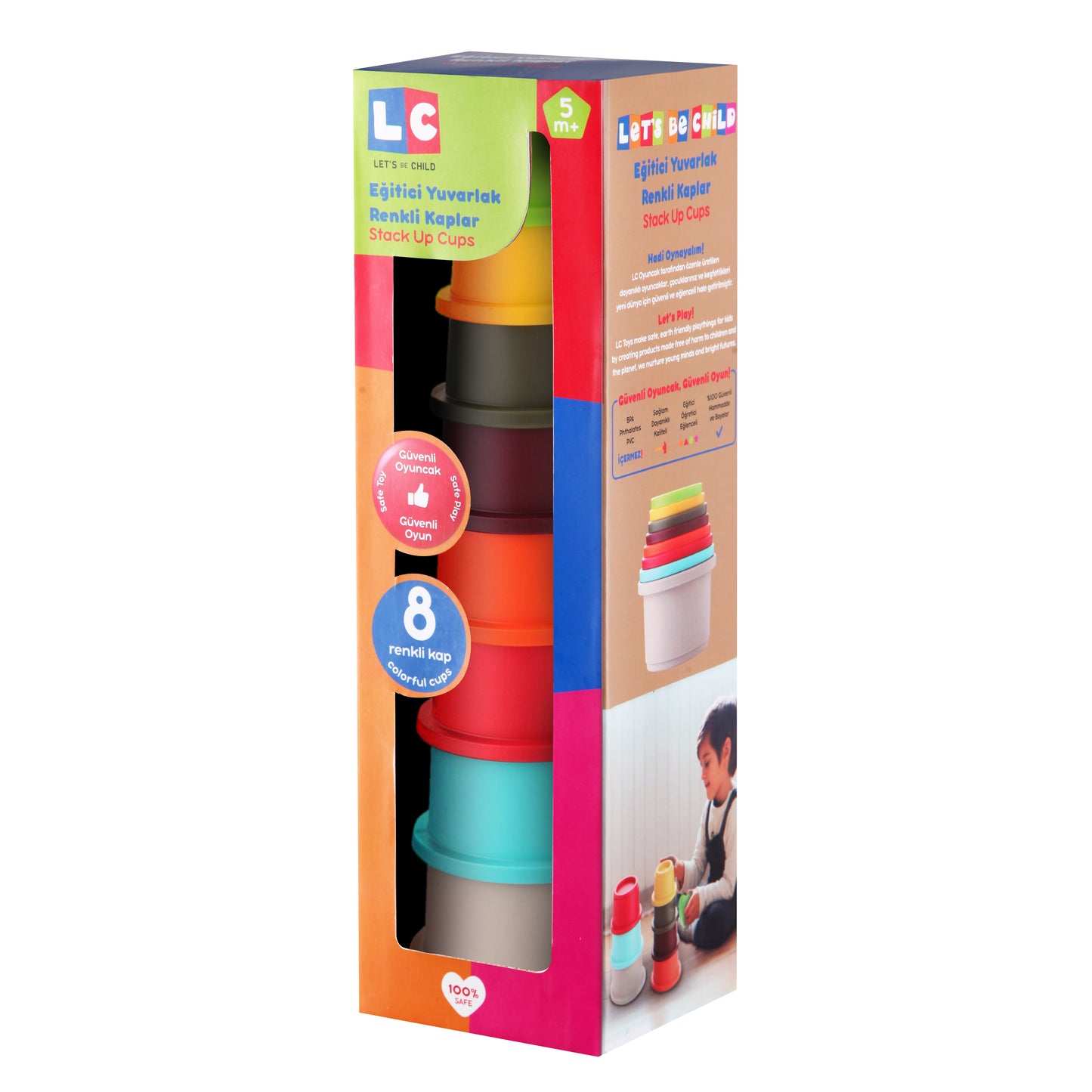 Stack Up Cups-Blocks, Build, catedu, Communication, Coordination, Cups, Imagination, Language, Motor, Pretend, Skills, Stack, Tower-Let's Be Child-[Too Twee]-[Tootwee]-[baby]-[newborn]-[clothes]-[essentials]-[toys]-[Lebanon]