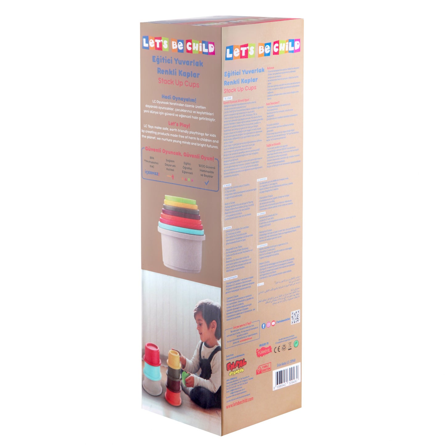 Stack Up Cups-Blocks, Build, catedu, Communication, Coordination, Cups, Imagination, Language, Motor, Pretend, Skills, Stack, Tower-Let's Be Child-[Too Twee]-[Tootwee]-[baby]-[newborn]-[clothes]-[essentials]-[toys]-[Lebanon]