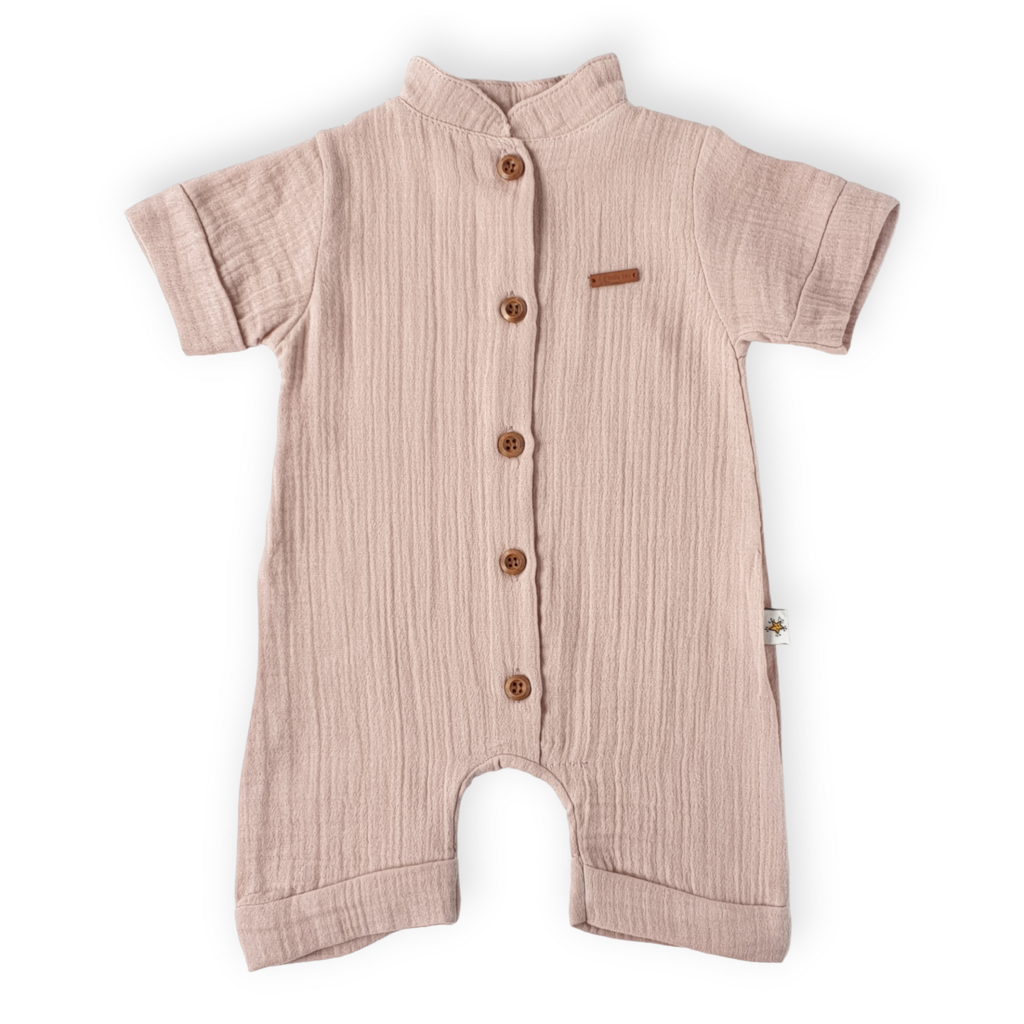 Muslin Basic Pink Romper
