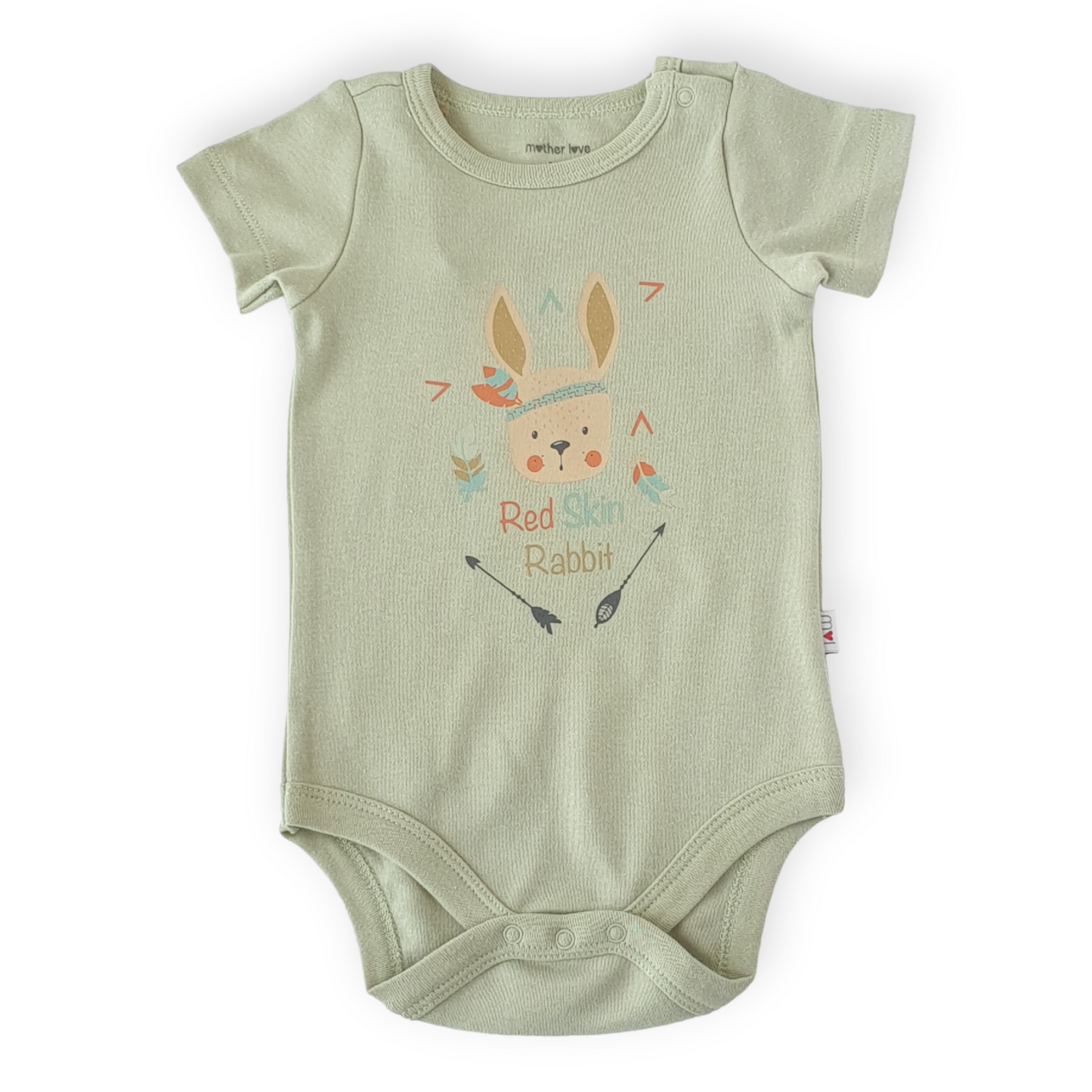 Organic Cotton Red Skin Rabbit Short Sleeve Body
