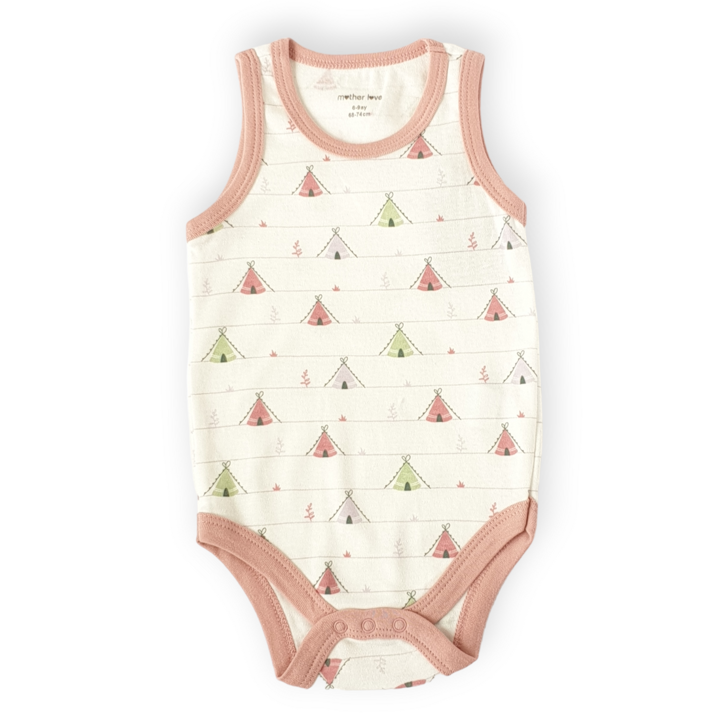 Organic Cotton Camping Off-White Sleeveless Body