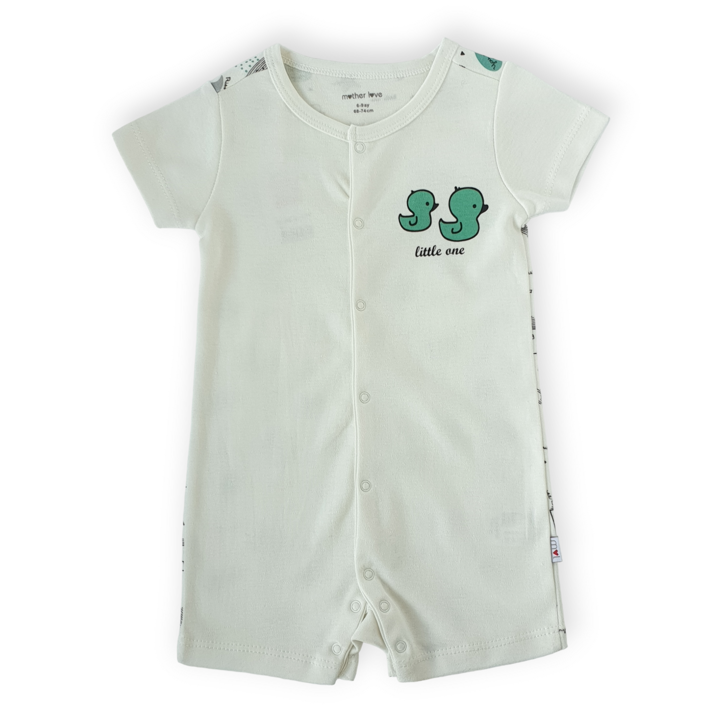 Little One Green Duck Romper