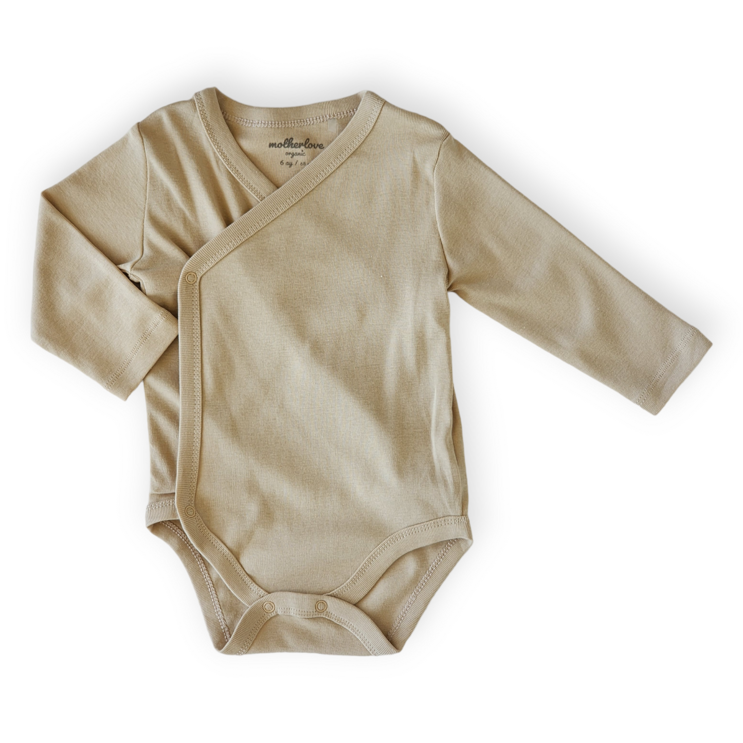 Organic Cotton Basic Beige Wrapover Body