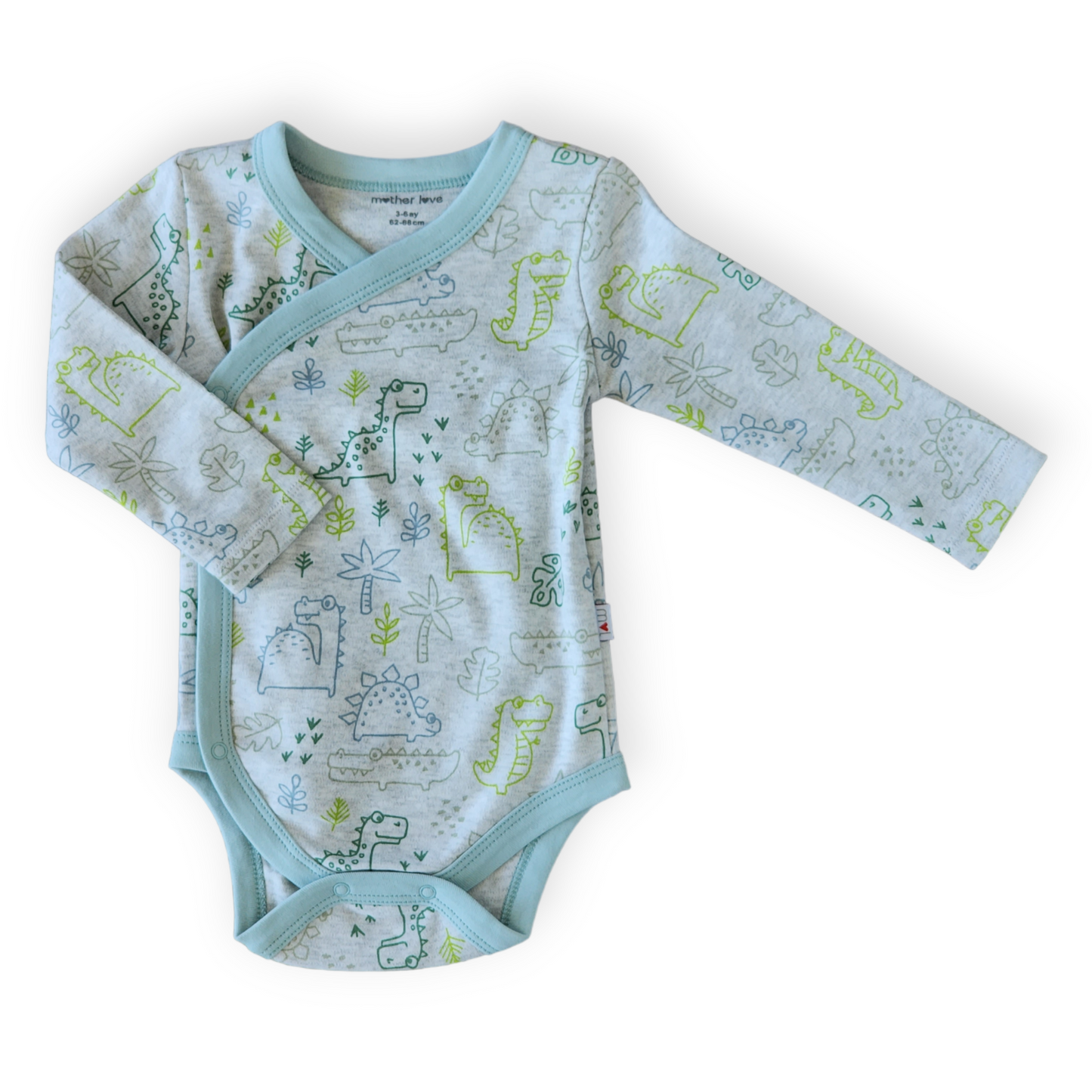 Organic Cotton Dinosaurs Wrapover Body