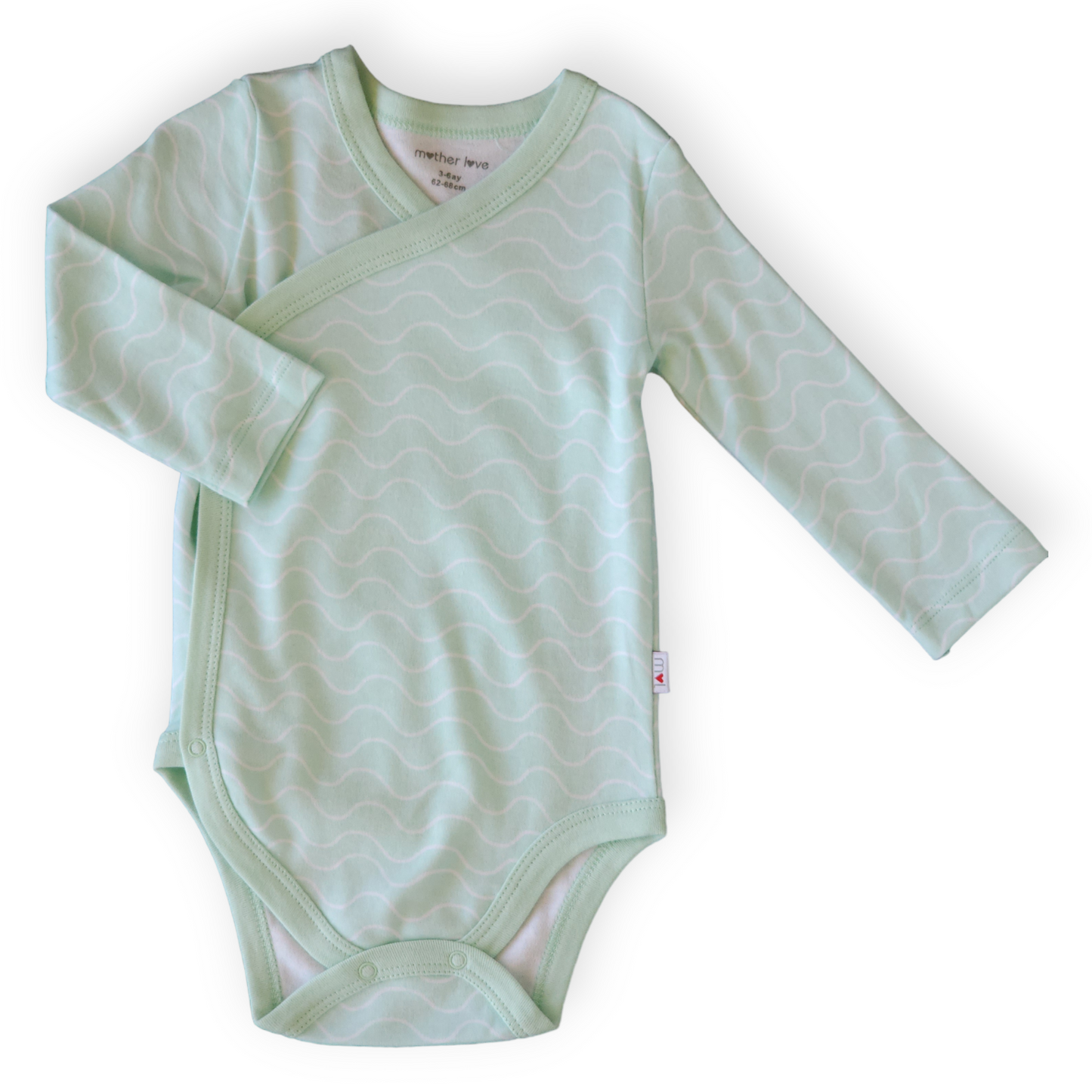 Organic Cotton Waves Pattern Wrapover Body