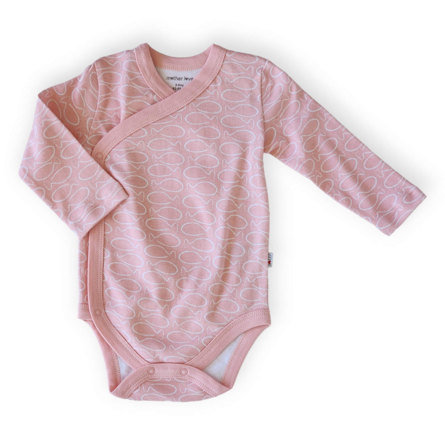Organic Cotton Fish Pattern Wrapover Body