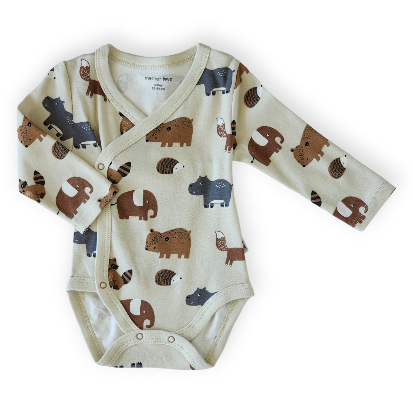 Organic Cotton Small Flowers Wrapover Body